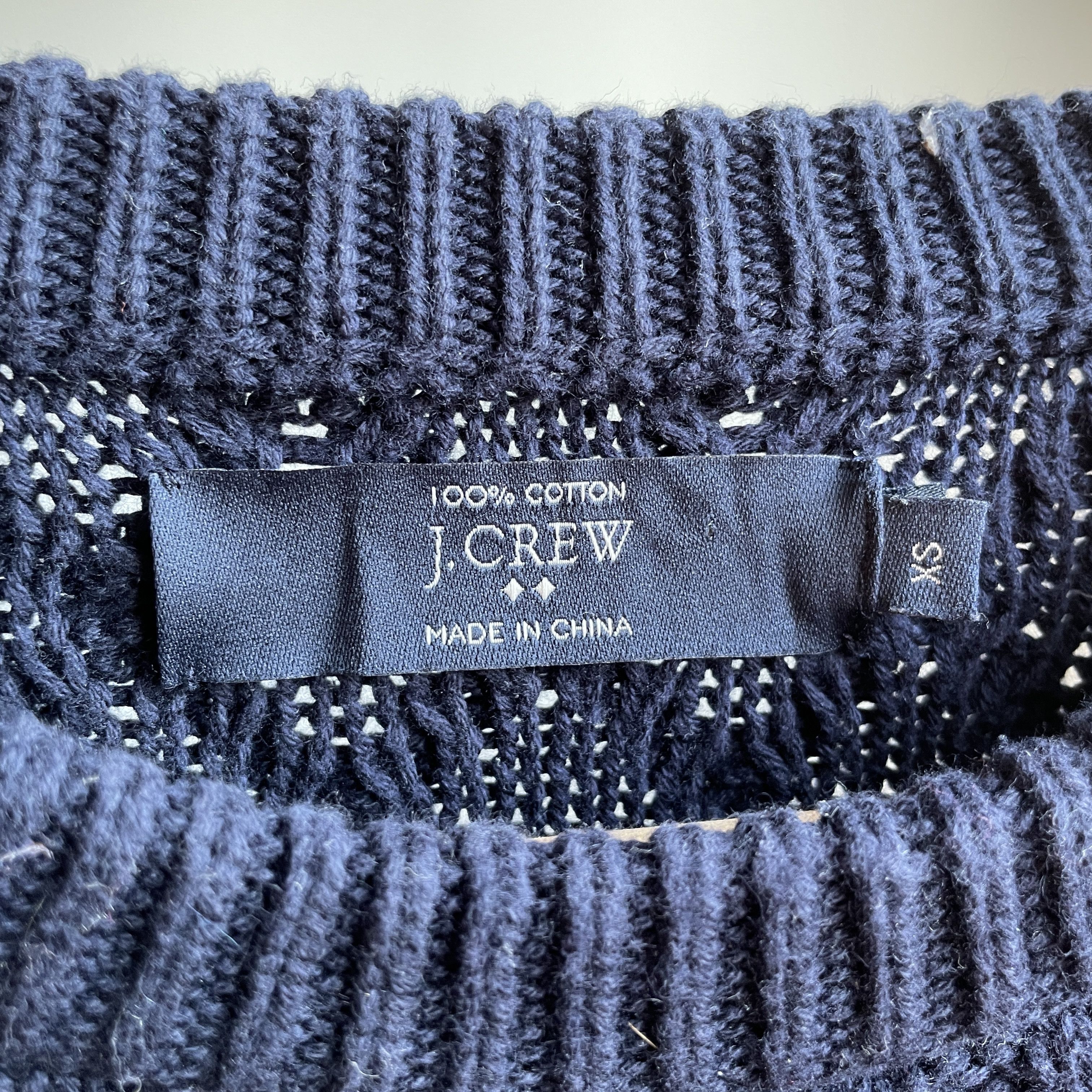 J.Crew J.Crew Chunky Cable Knit Cotton Sweater Size XS Size US XS / EU 42 / 0 - 5 Thumbnail