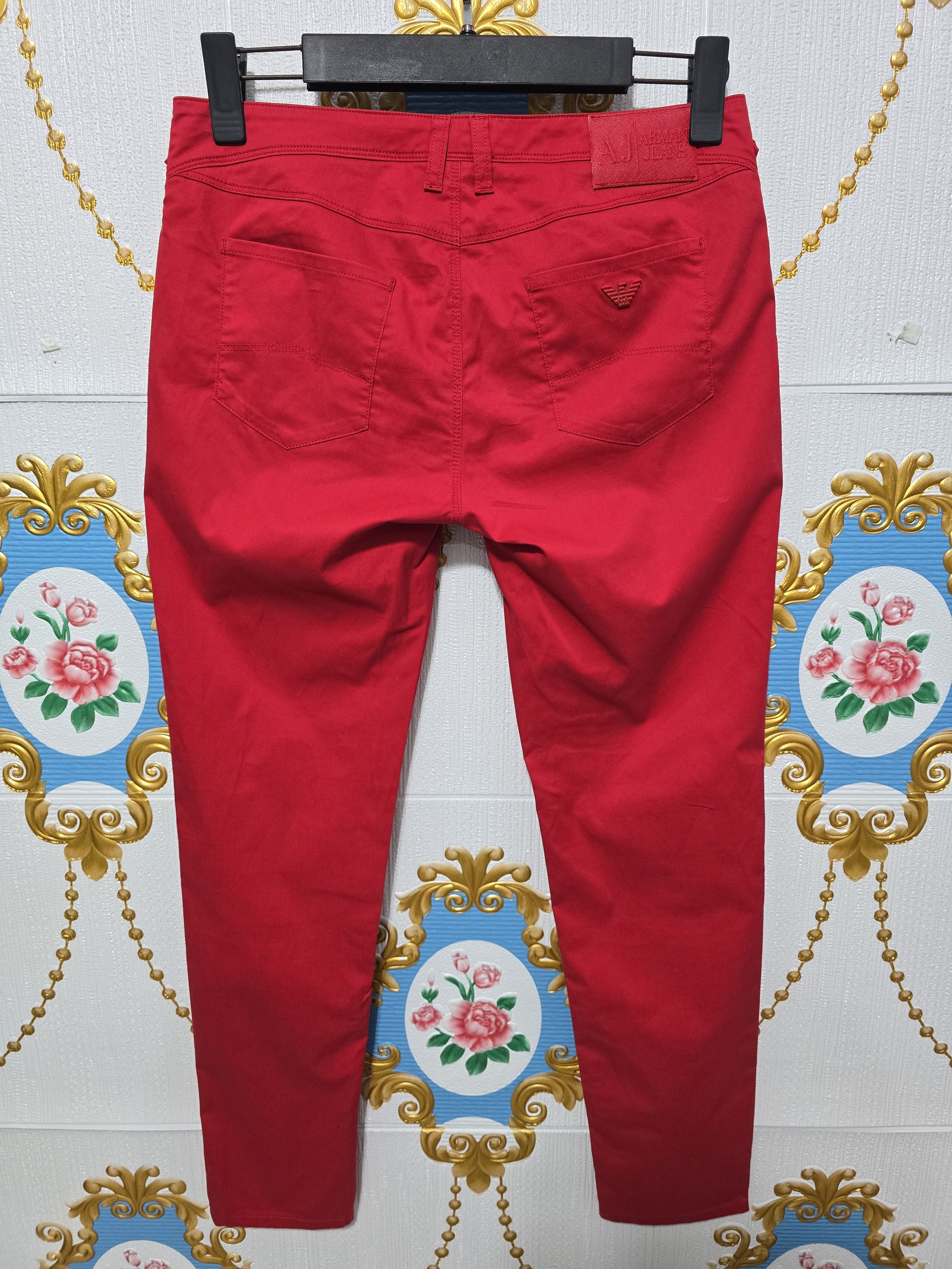 Giorgio Armani GIORGIO ARMANI JEANS, RED color w30 size MEDIUM Size 30" / US 8 / IT 44 - 4 Thumbnail