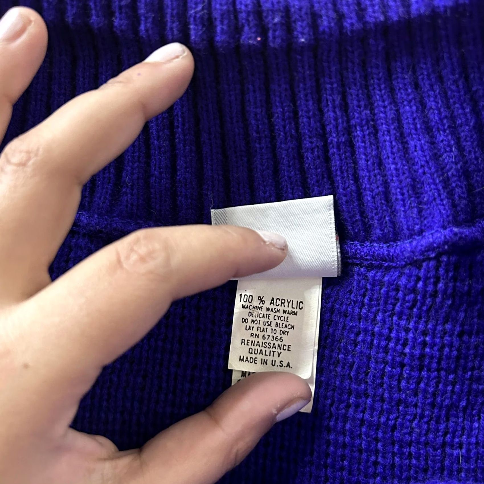 Vintage VINTAGE Forelli Sweater Womens 22/24 Blue Boat Neck Short Sleeve Plus Knit Size 3XL / US 20-22 - 5 Thumbnail