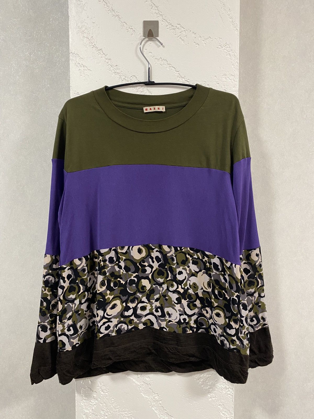 Marni Marni Colour Block Panelled Long Sleeve T-shirt RRP 350$ Size M / US 6-8 / IT 42-44 - 1 Thumbnail