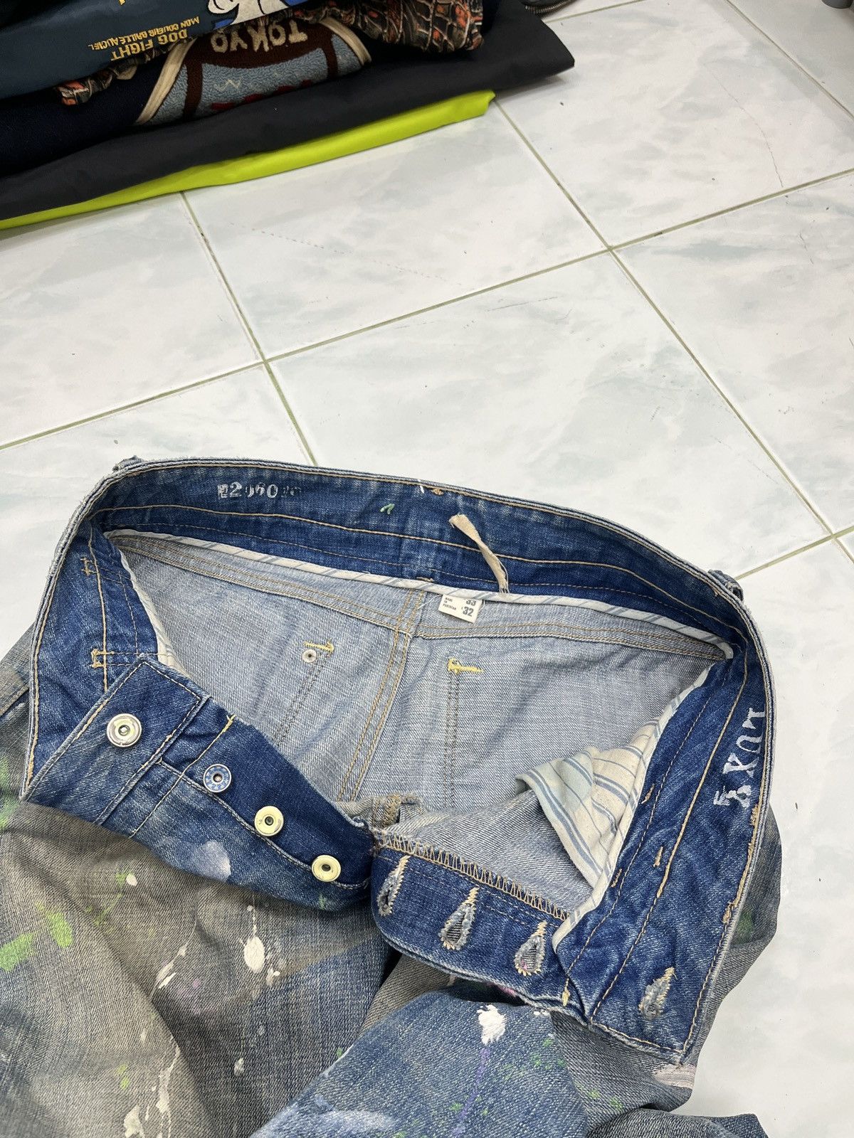 Japanese Brand 🔥🔥🔥ARCHIVE LUXY SPLATTER PAINT DENIM Size US 33 - 18 Thumbnail