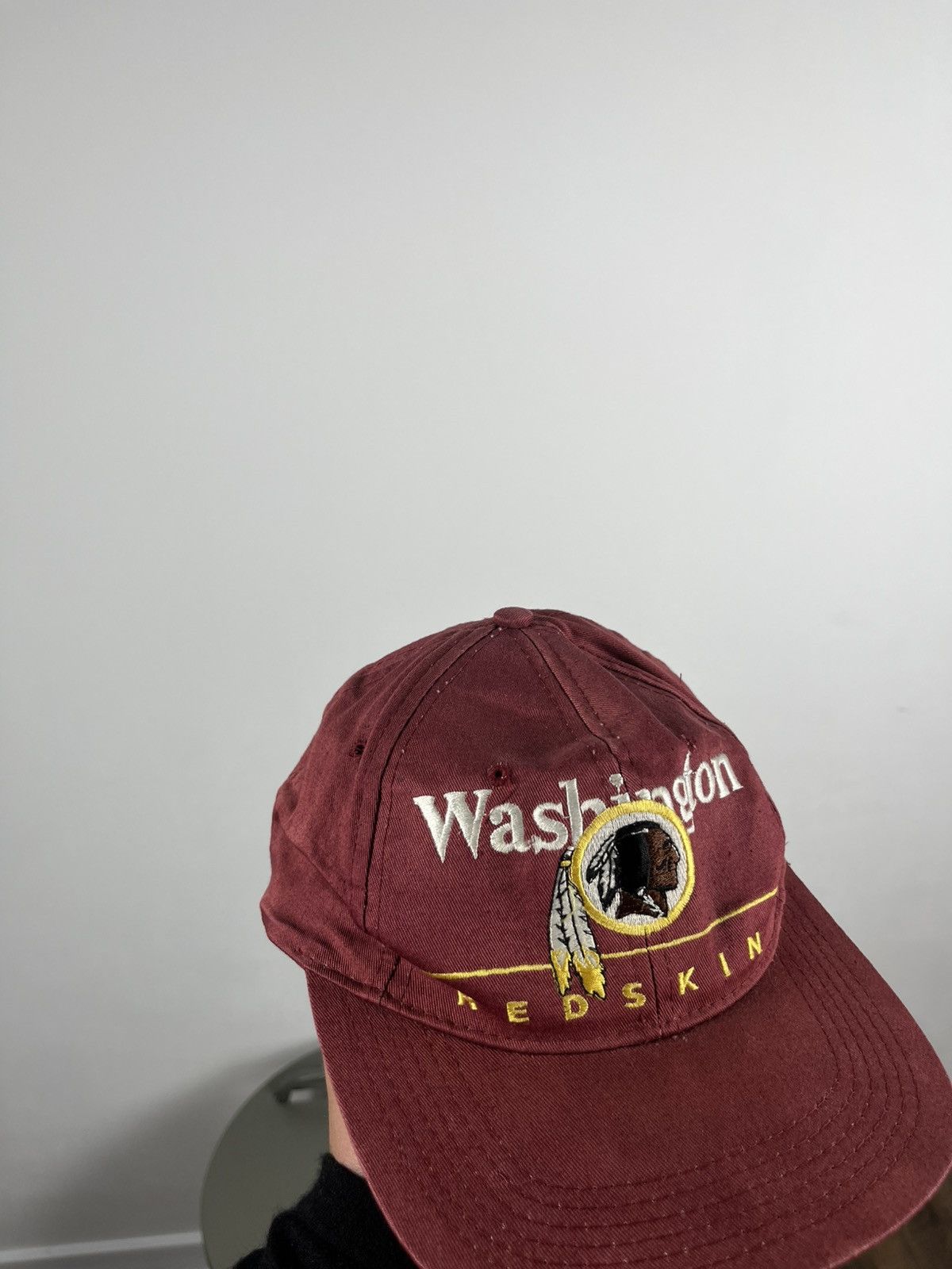 NFL × Vintage Vintage Washington Redskins Cap Hat Green Brim Snapback NFL Size ONE SIZE - 4 Thumbnail