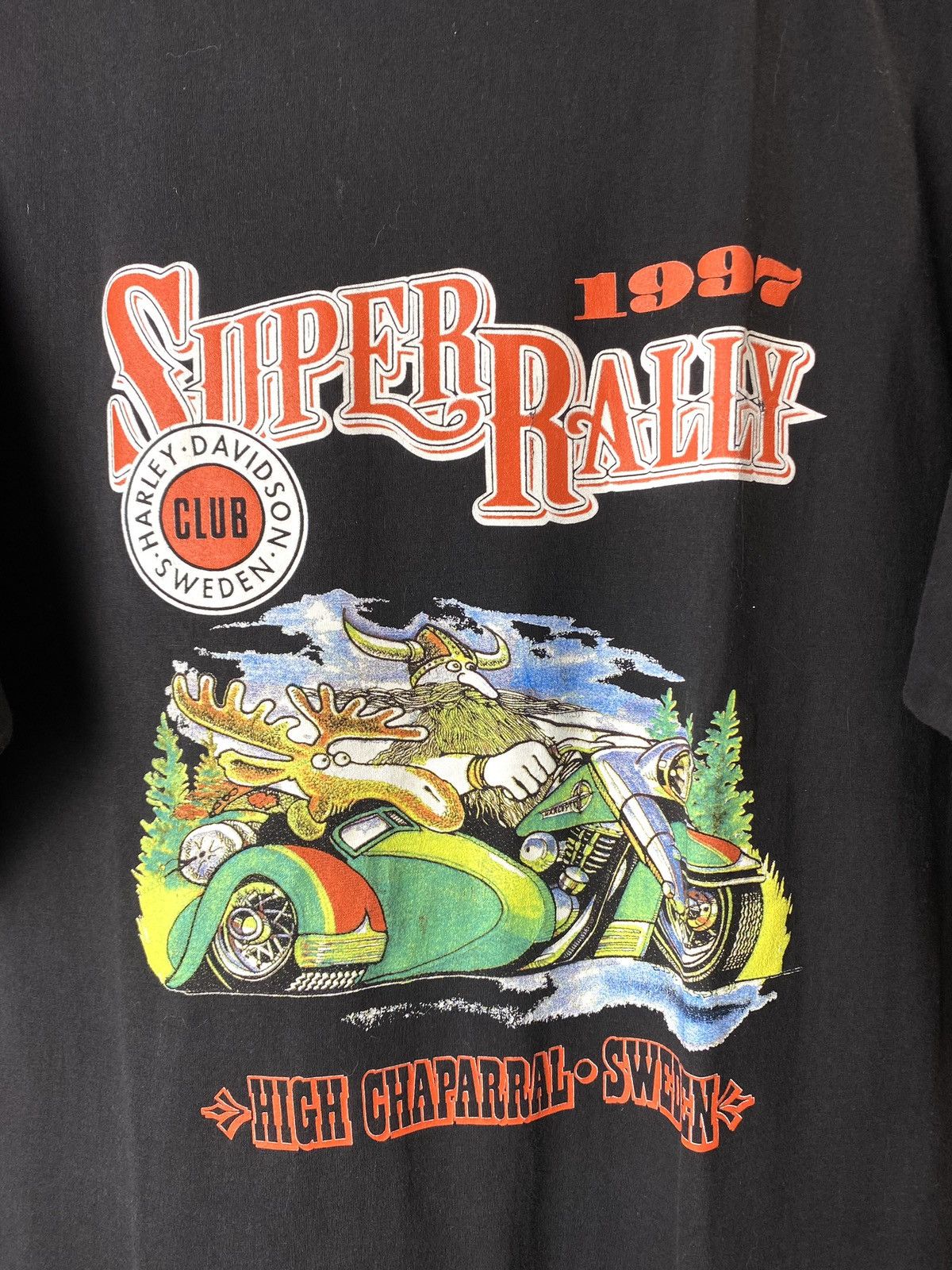 Band Tees Rare! Vintage 1997 Rally Harley Davidson T Shirt Size US XL / EU 56 / 4 - 2 Thumbnail