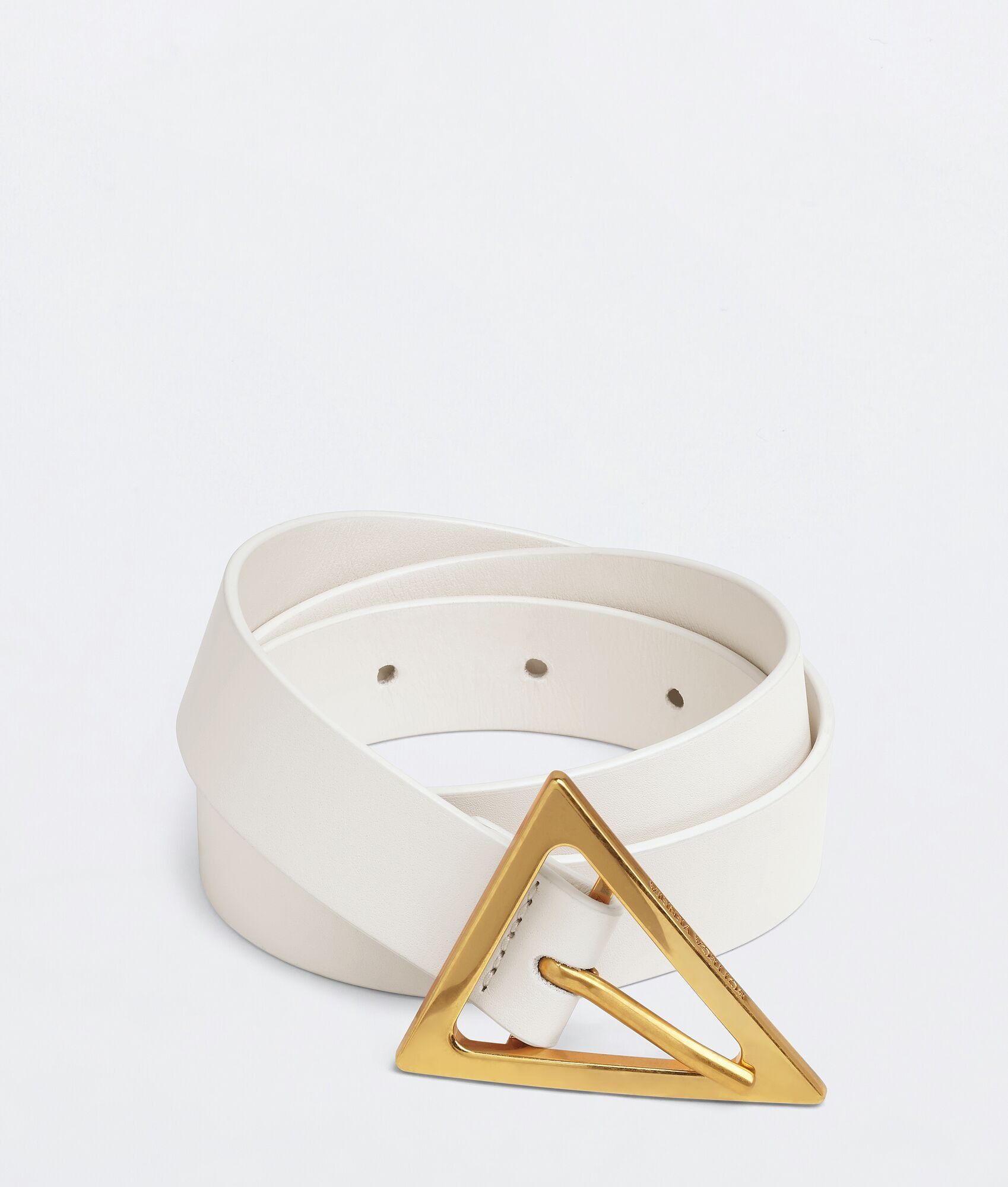 Bottega Veneta o1n1vont0425 Size: 90 / Triangle Belt in White Size ONE SIZE - 1 Thumbnail