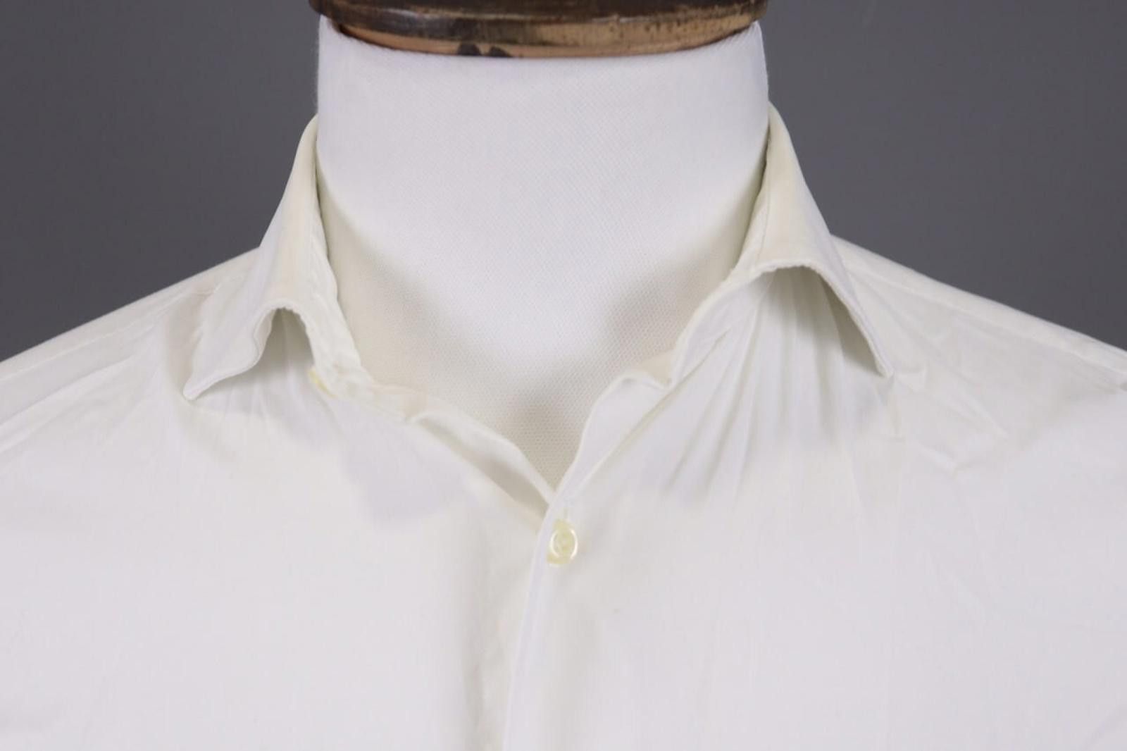 Designer Boggi Milano Custom Fit White Shirt Size 38 / 15 Size US M / EU 48-50 / 2 - 3 Thumbnail