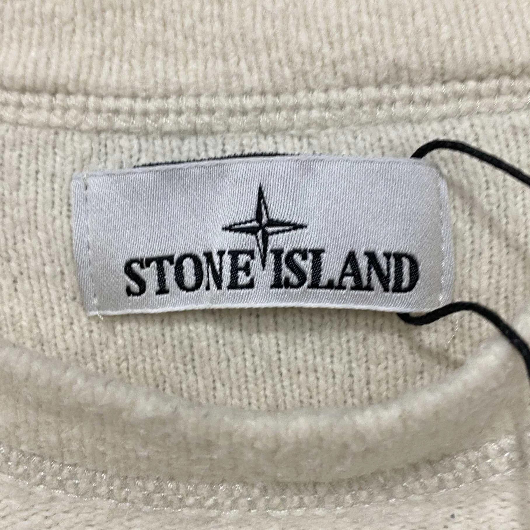 Stone Island Stone Island cream towel sleeve patch sweatshirt Size US L / EU 52-54 / 3 - 4 Thumbnail
