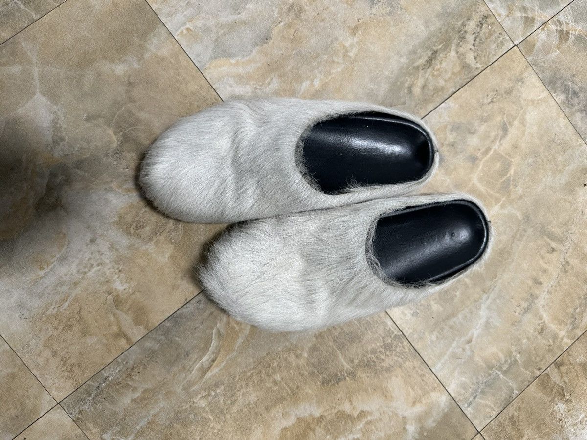 Marni Marni Fussbet Sabot Calf-Hair Slippers Size US 10 / EU 43 - 7 Thumbnail
