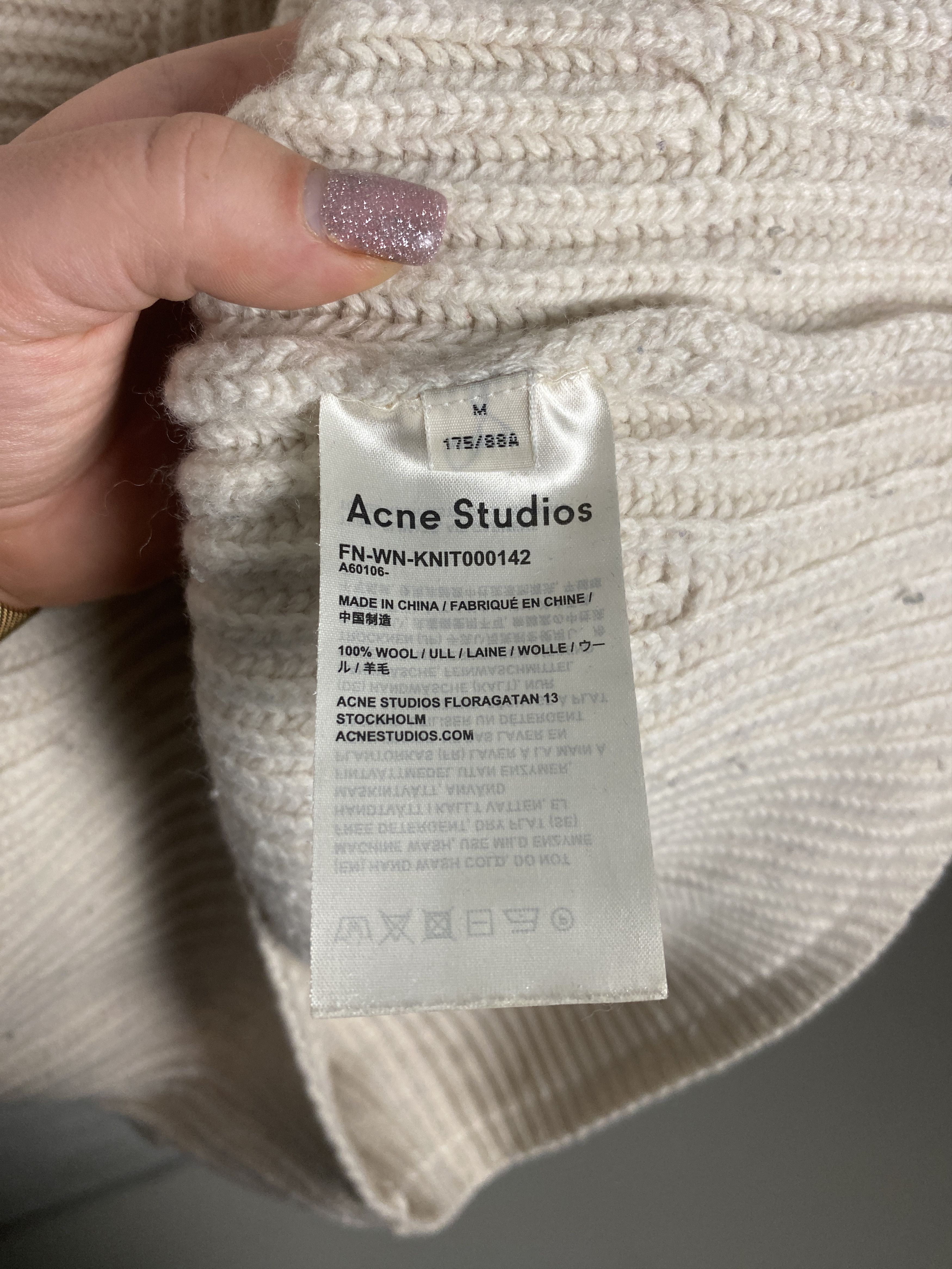 Acne Studios Acne Studios Rib Knit sweater knitwear wool Size M / US 6-8 / IT 42-44 - 4 Thumbnail