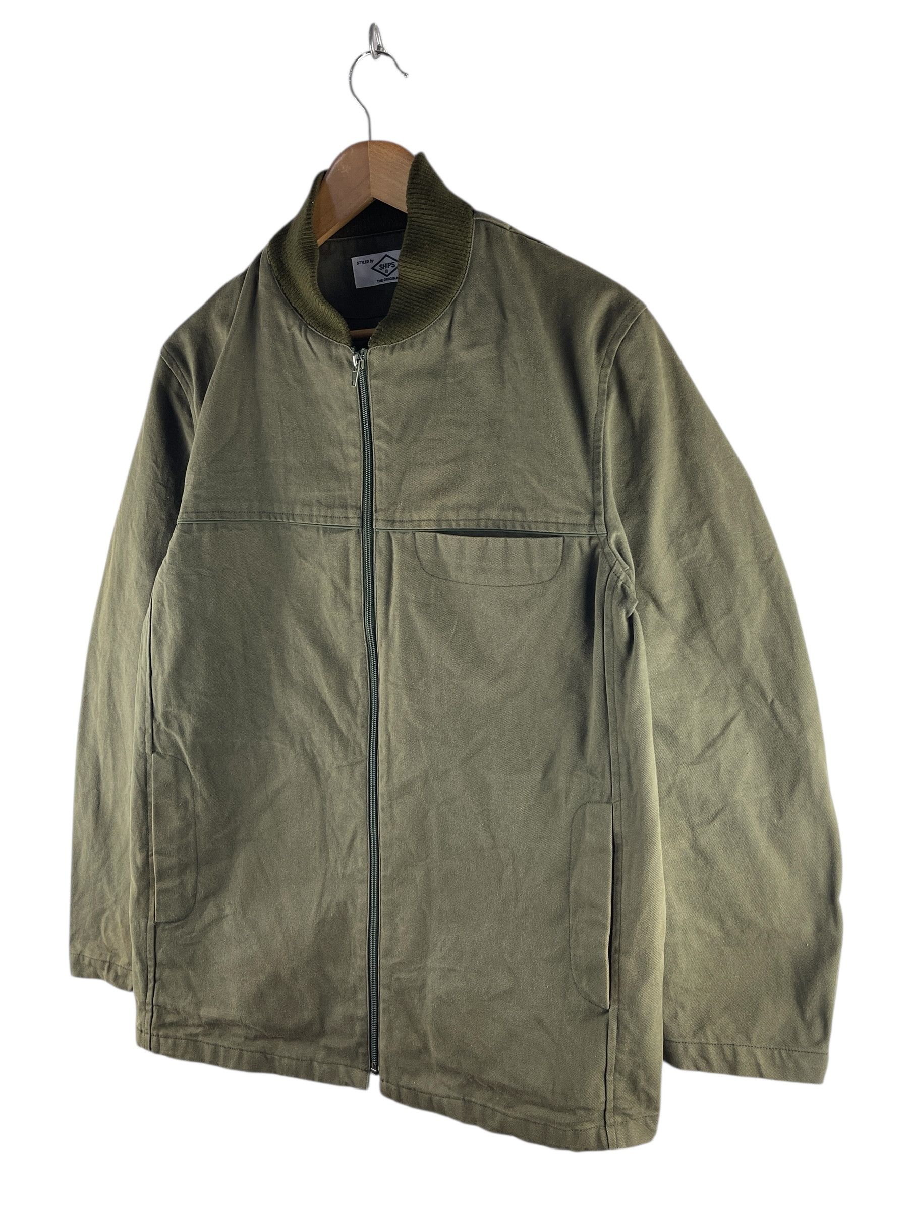 SHIPS Ships Japan Olive Green Chore Coat Jacket Size US L / EU 52-54 / 3 - 5 Thumbnail