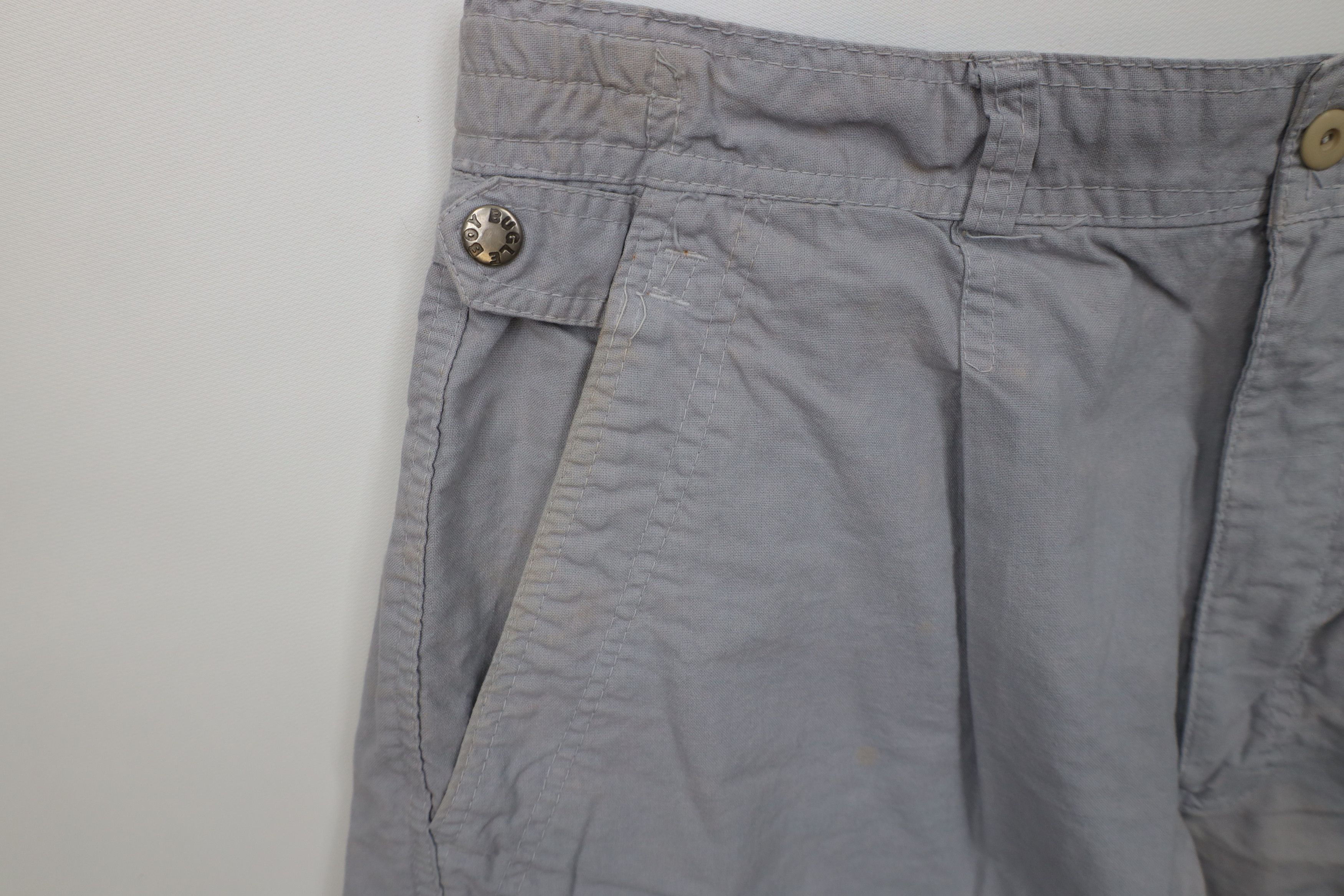 Vintage Vintage 90s Bugle Boy Ocean League Pleated Shorts Gray Size US 32 / EU 48 - 7 Thumbnail