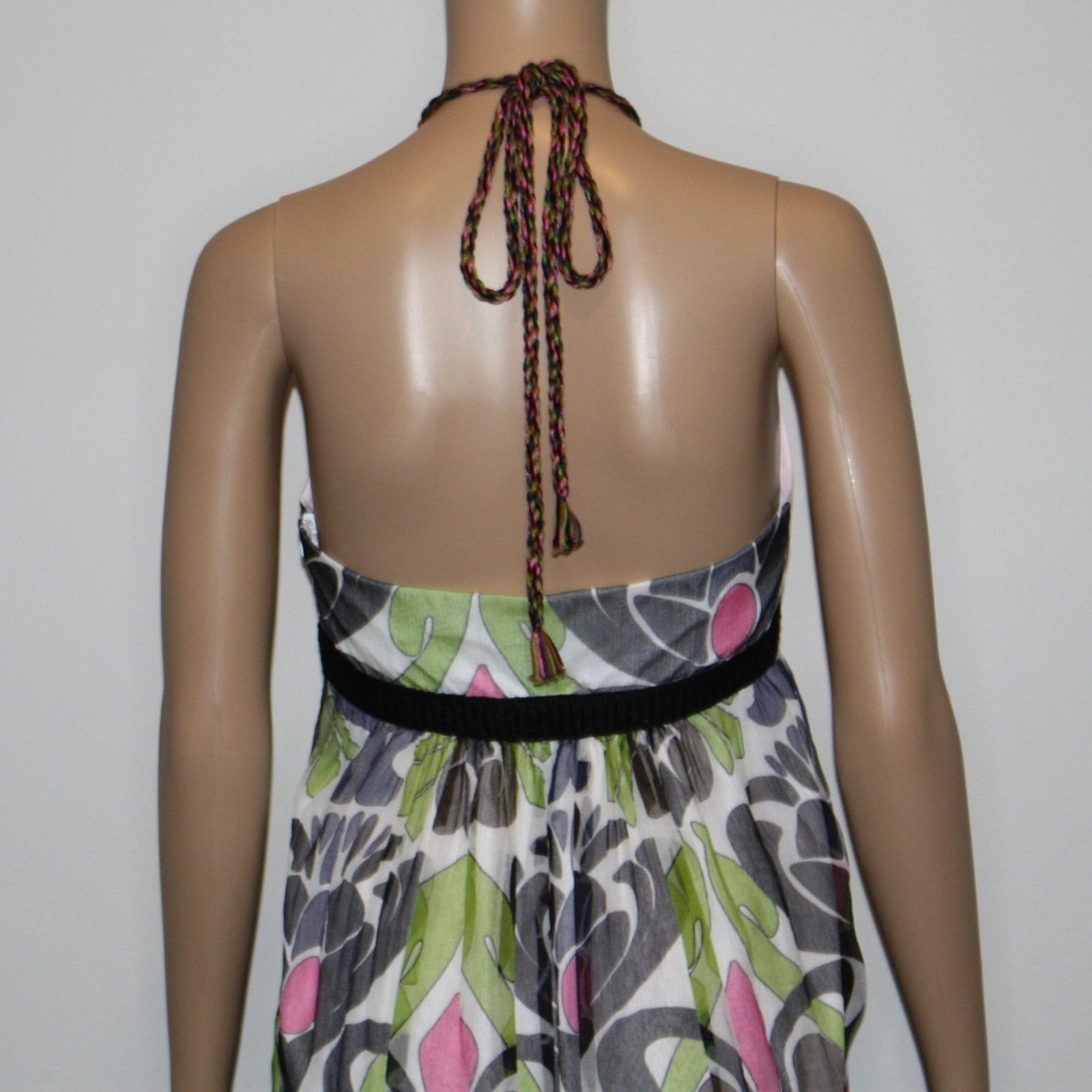 Missoni M Missoni Chiffon Halter Dress with Crochet Pom Poms $861 Size M / US 6-8 / IT 42-44 - 9 Thumbnail