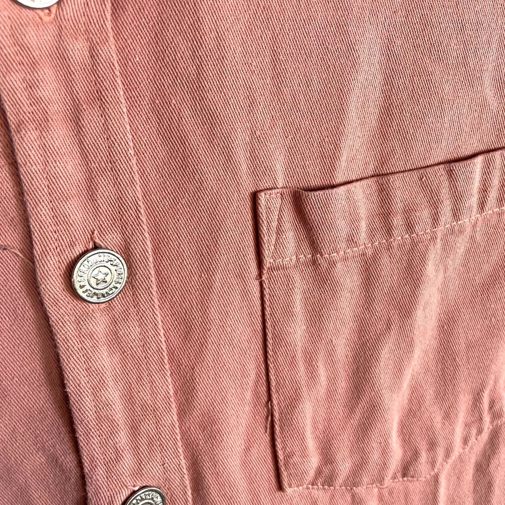 Vintage Refill New York Button Shirt Mens M Red Workwear Pocket Preppy Button-Down Collar 90s? (adjusted for relevance) Size US M / EU 48-50 / 2 - 3 Thumbnail