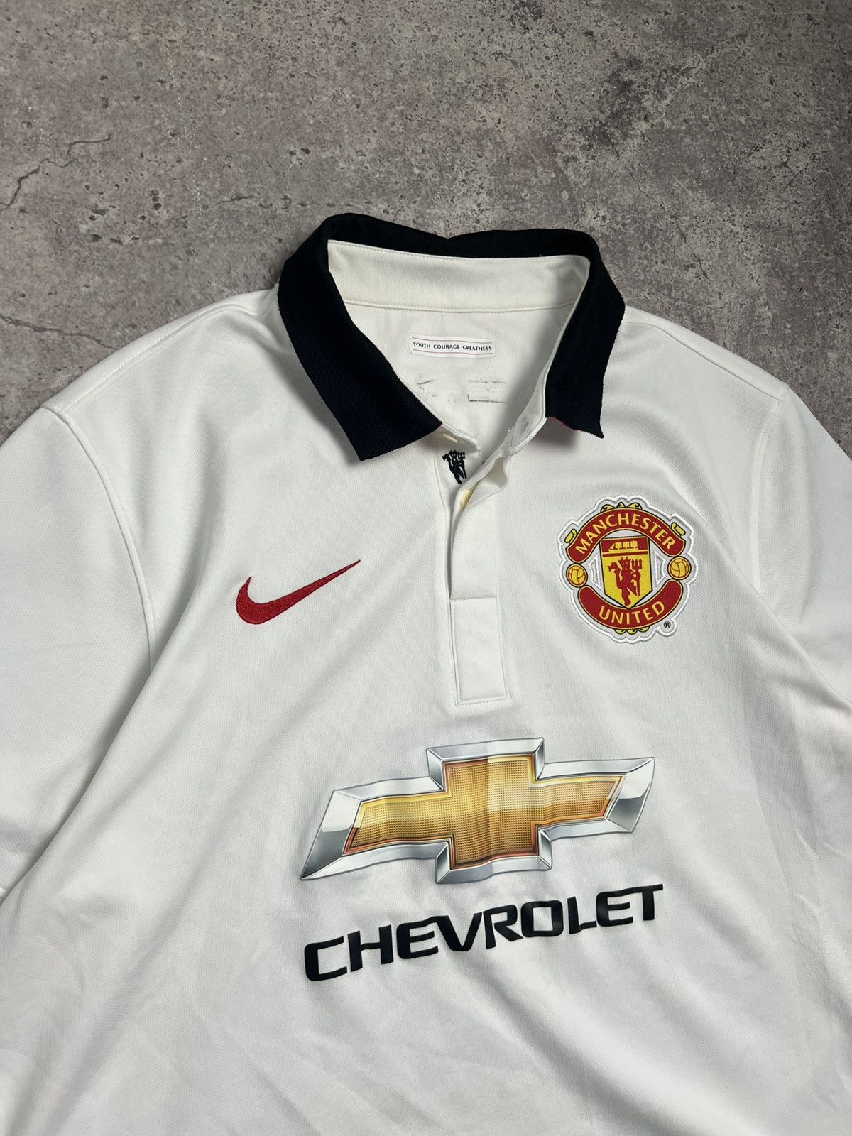 Nike Manchester United Nike 2014/15 Y2k Streetwear Football Shirt Size US L / EU 52-54 / 3 - 5 Thumbnail