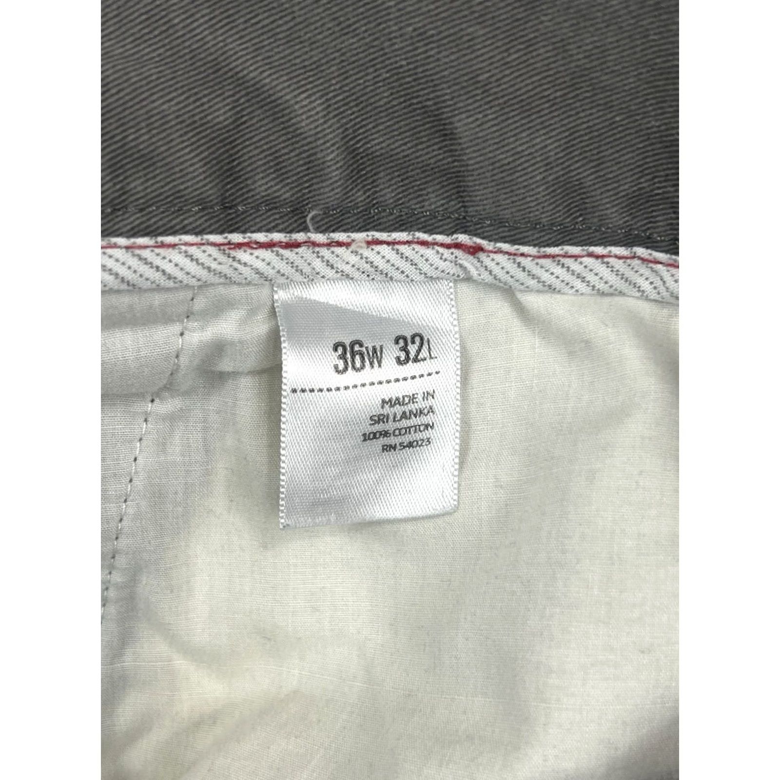 Old Navy NAVY Old Navy Mens Gray Cotton Chino Pants Straight Fit Workwear/Outdoor 36x32 Size US 36 / EU 52 - 7 Thumbnail