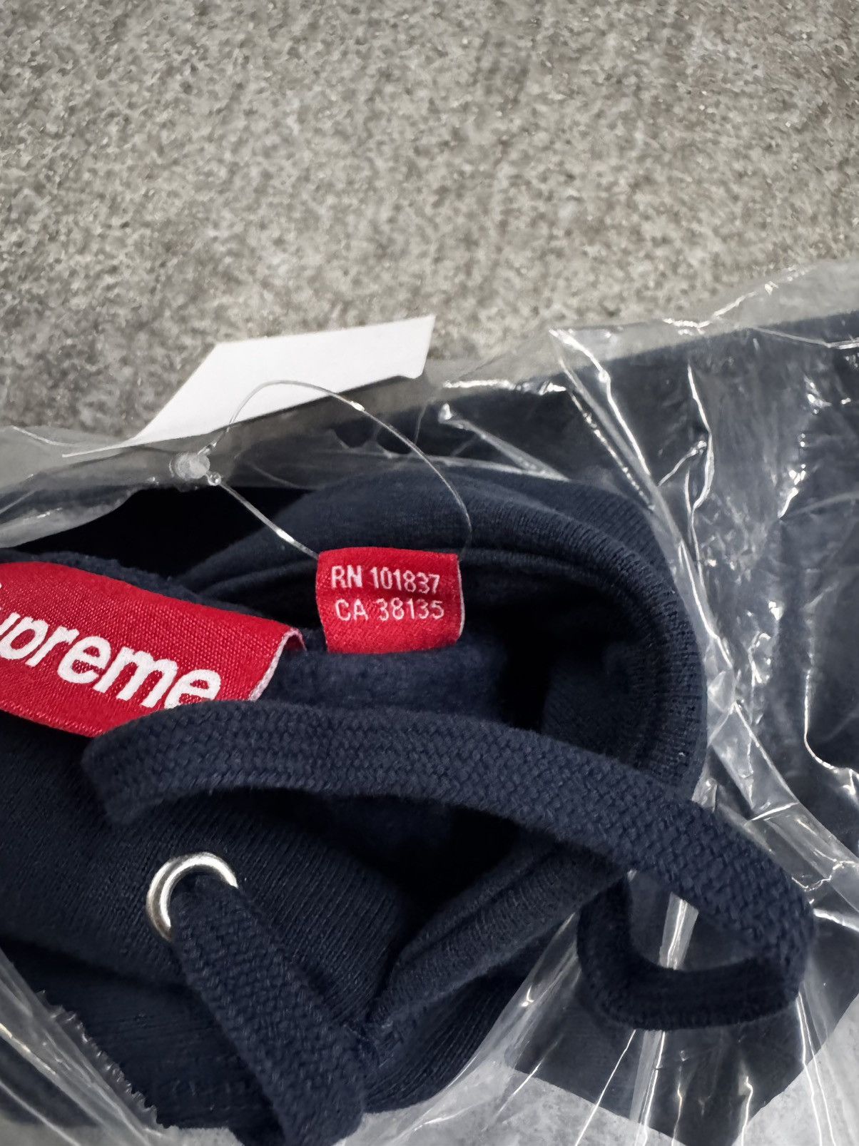 Supreme × Swarovski Supreme Swarovski Motion Logo Hoodie Sweatshirt Navy Size US XL / EU 56 / 4 - 10 Thumbnail
