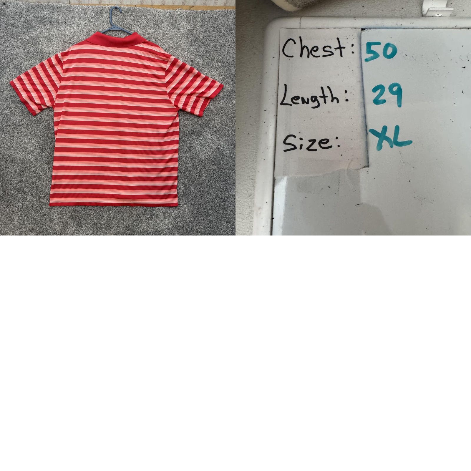 Nike Nike Golf Polo Shirt Mens XL Red Striped Dri-FIT Performance Athletic Top Size US XL / EU 56 / 4 - 8 Thumbnail