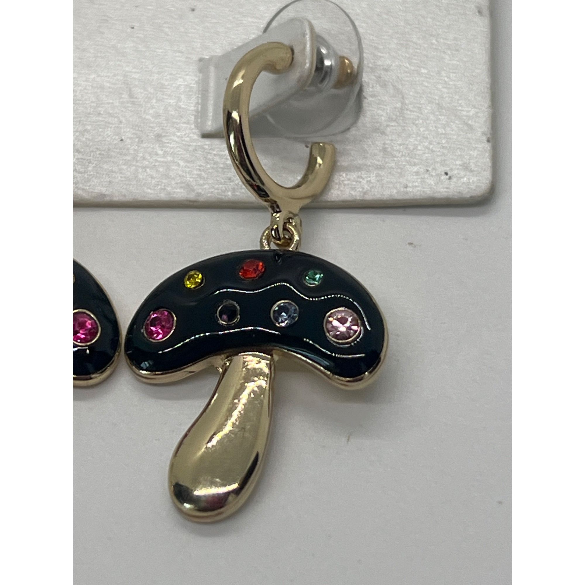 Other Sugarfix By Baublebar Gold Black Mushroom Earrings Colorful Size ONE SIZE - 2 Thumbnail
