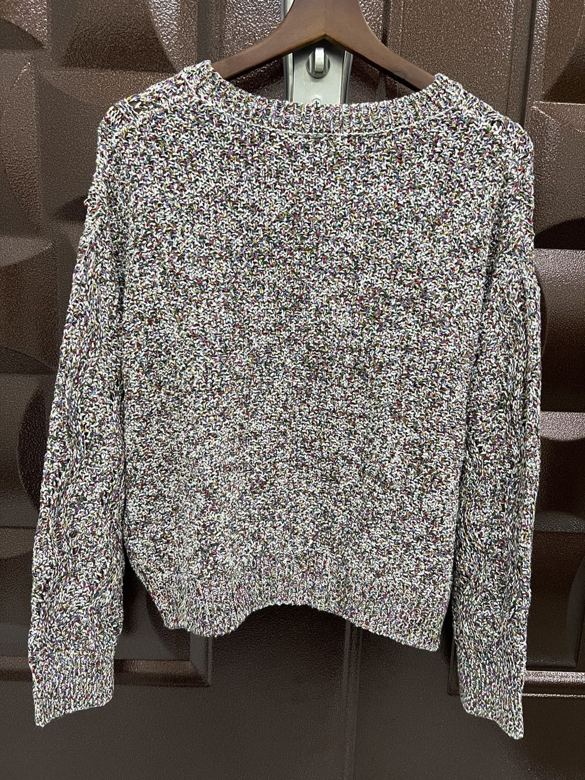 Japanese Brand GU Cotton Blend Marled Knit Crewneck Sweater Size L / US 10 / IT 46 - 5 Thumbnail