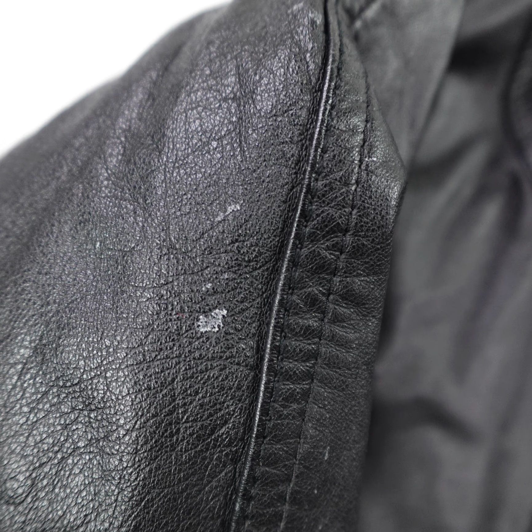 Vintage VINTAGE Triple FAT Goose Coat Mens M Black Leather Down Quilted Jacket Size US M / EU 48-50 / 2 - 6 Thumbnail
