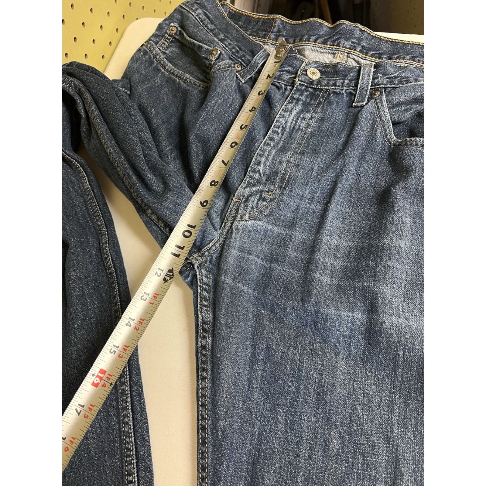 Levi's Levi's 559 Jeans - Denim, Straight, Relaxed Fit, 35x30 - Blue, Cotton, Regular, Men Size US 35 - 6 Thumbnail