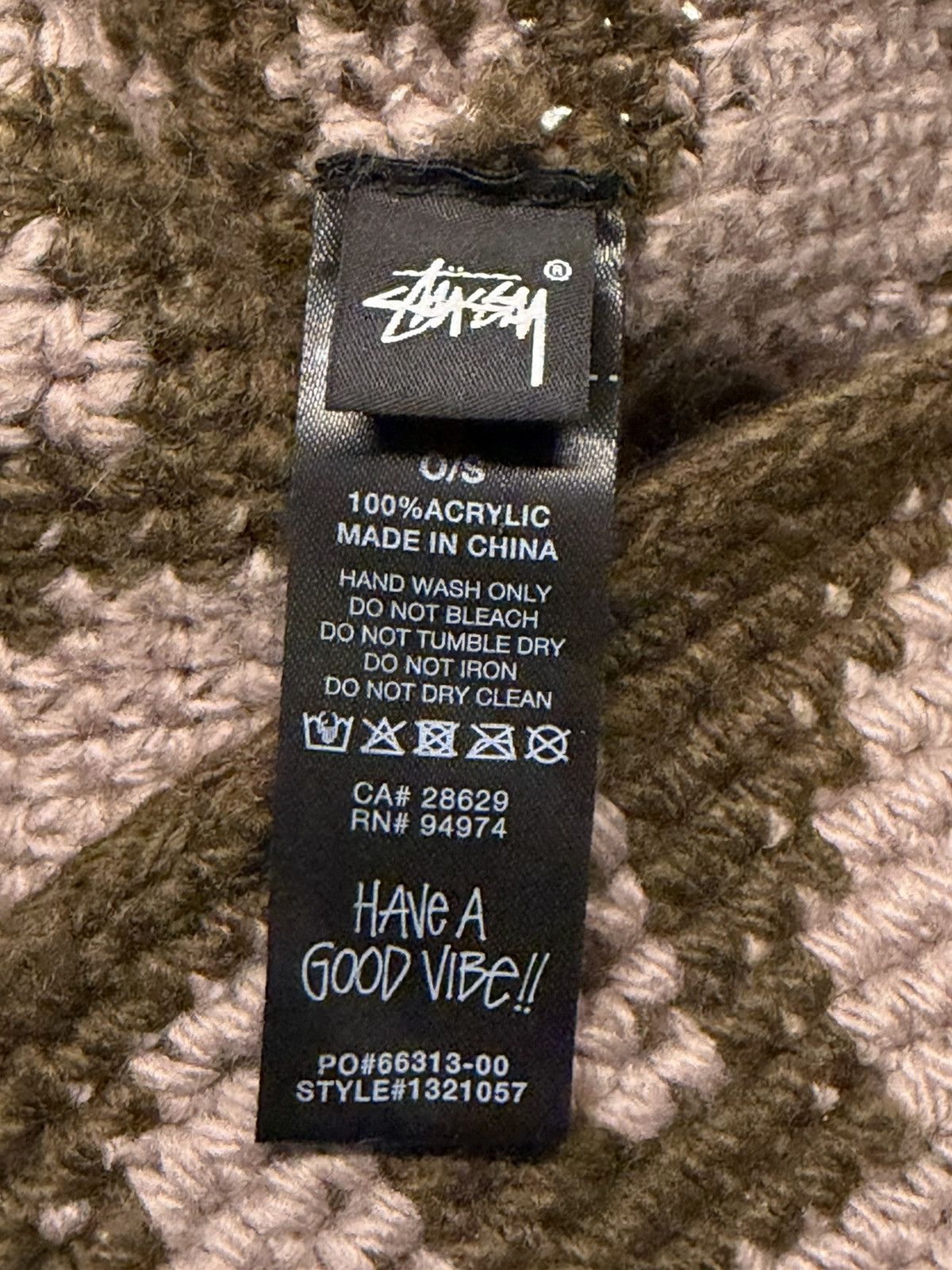 Stussy Stussy Waves Knit Bucket Hat - Brown Size ONE SIZE - 3 Thumbnail