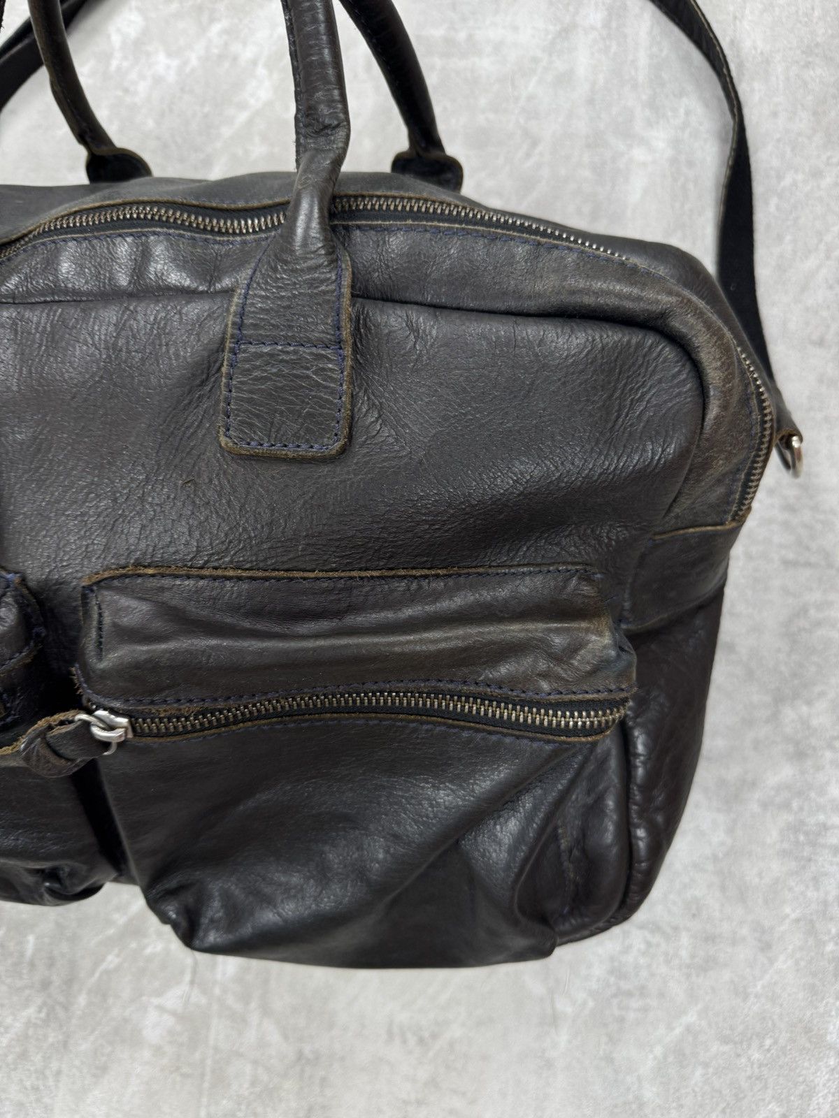 Handmade Cowboysbag leather shoulder CowBoys bag biker motorcycle bag Size ONE SIZE - 7 Thumbnail