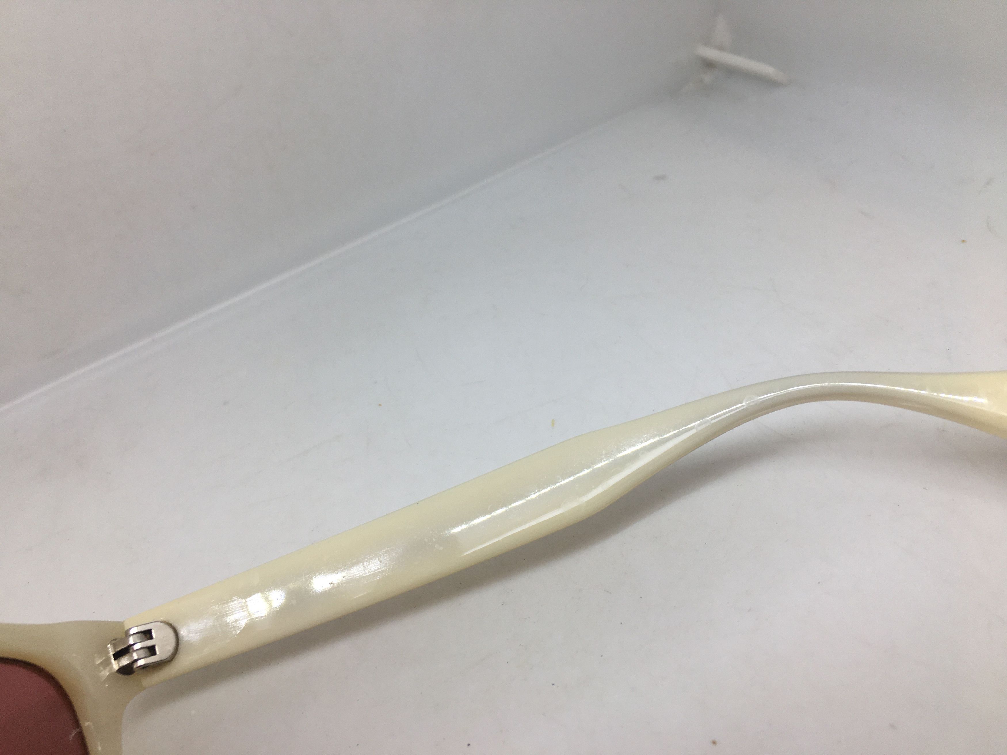 Other Handmade Ivory White Acetate Sunglasses Frame Size ONE SIZE - 5 Thumbnail