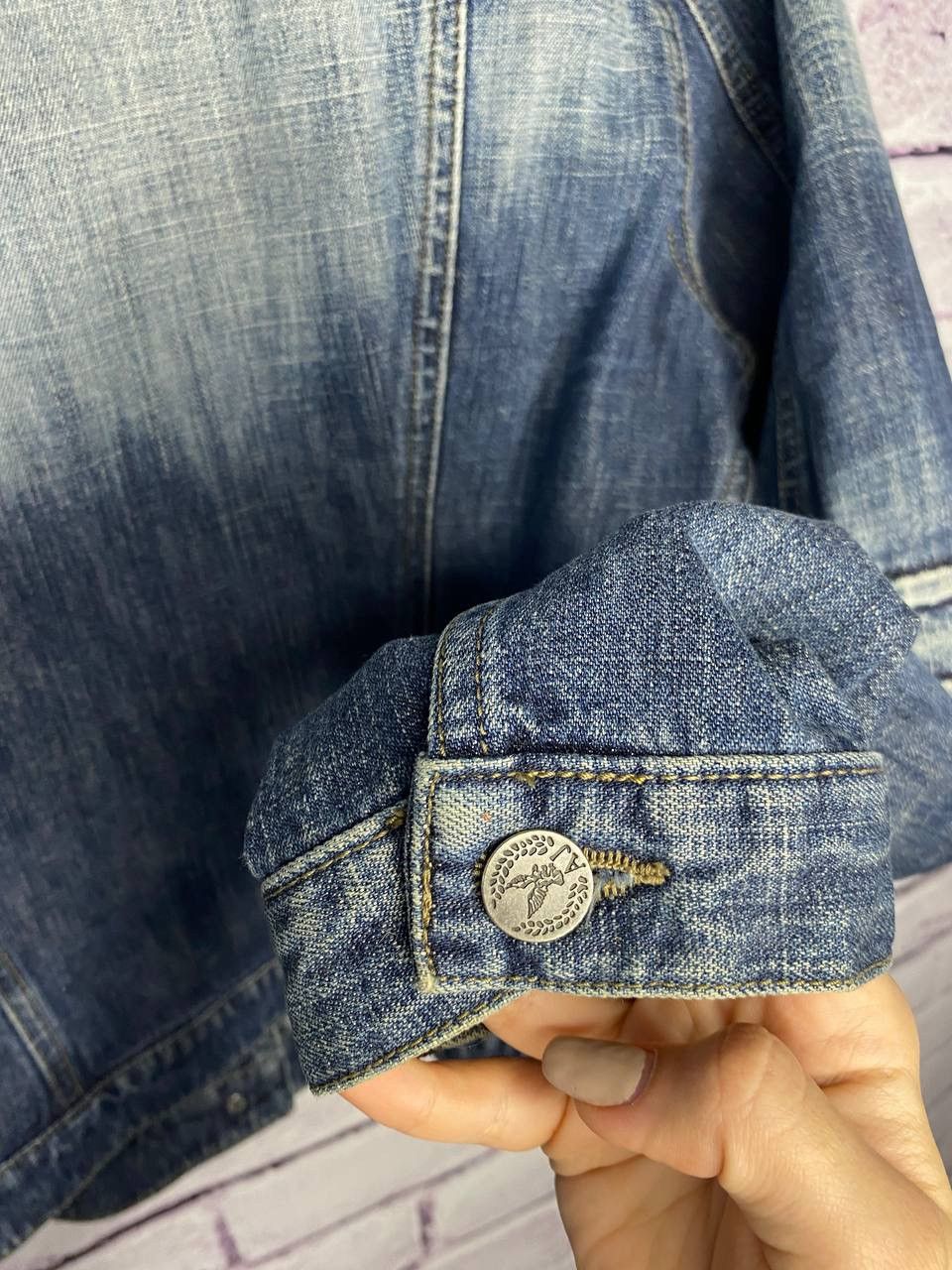 Armani WOMENS VINTAGE RARE ARMANI JEANS DENIM JACKET SiZe S Size S / US 4 / IT 40 - 15 Thumbnail