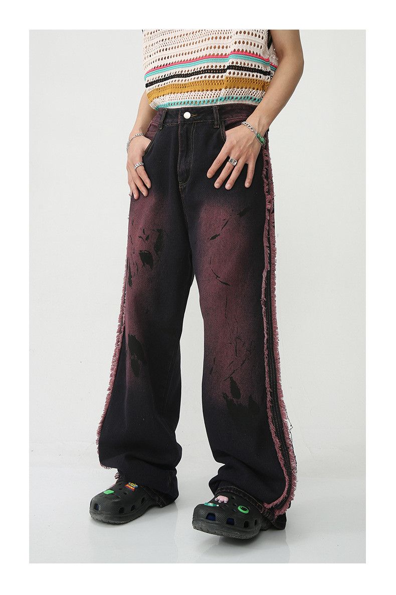 Japanese Brand Japanese retro casual loose tie-dye jeans Size US 32 / EU 48 - 2 Thumbnail