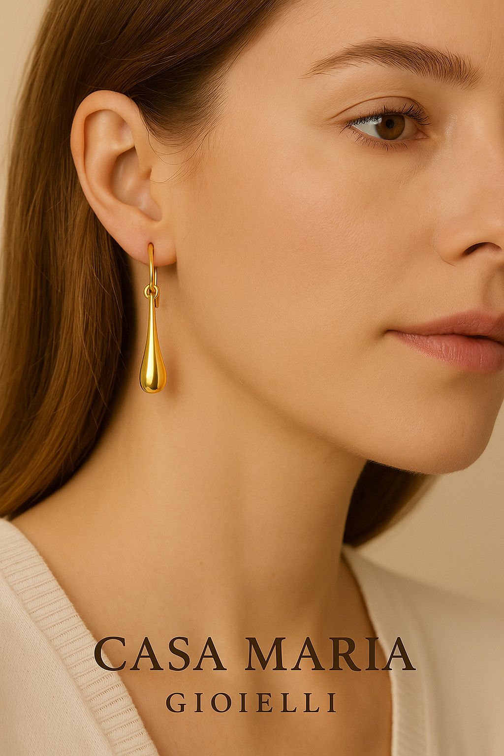 Other Aurora Teardrop Earrings – 14K Solid Gold Size ONE SIZE - 2 Thumbnail