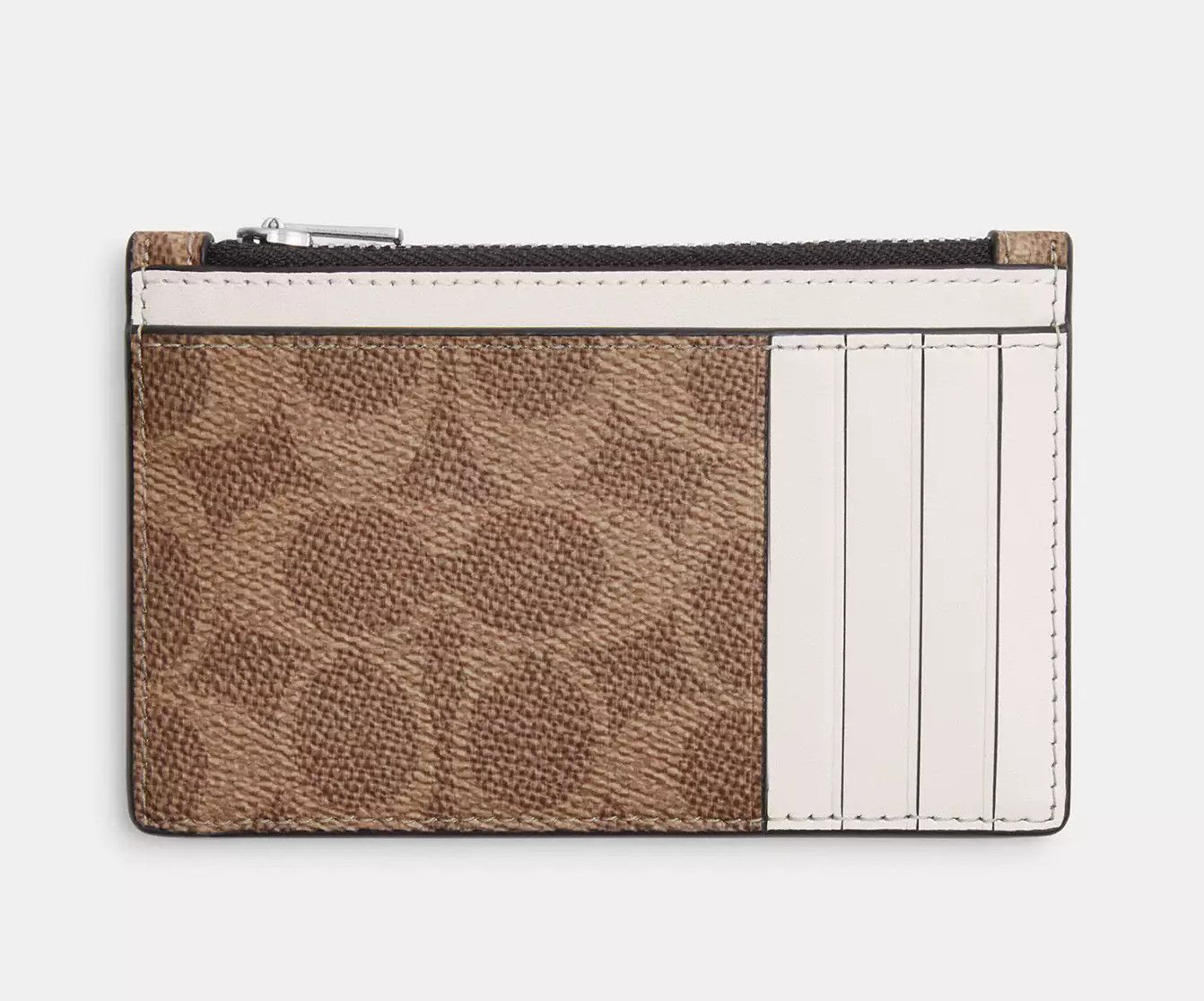 Coach Zip Card Case In Signature CV764 Size ONE SIZE - 2 Thumbnail