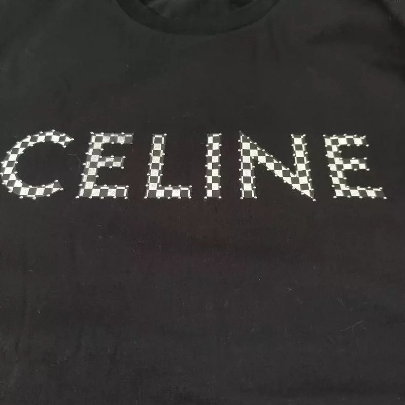 Celine CELINE Studded Letter Logo Loose TShirt Size US M / EU 48-50 / 2 - 3 Thumbnail
