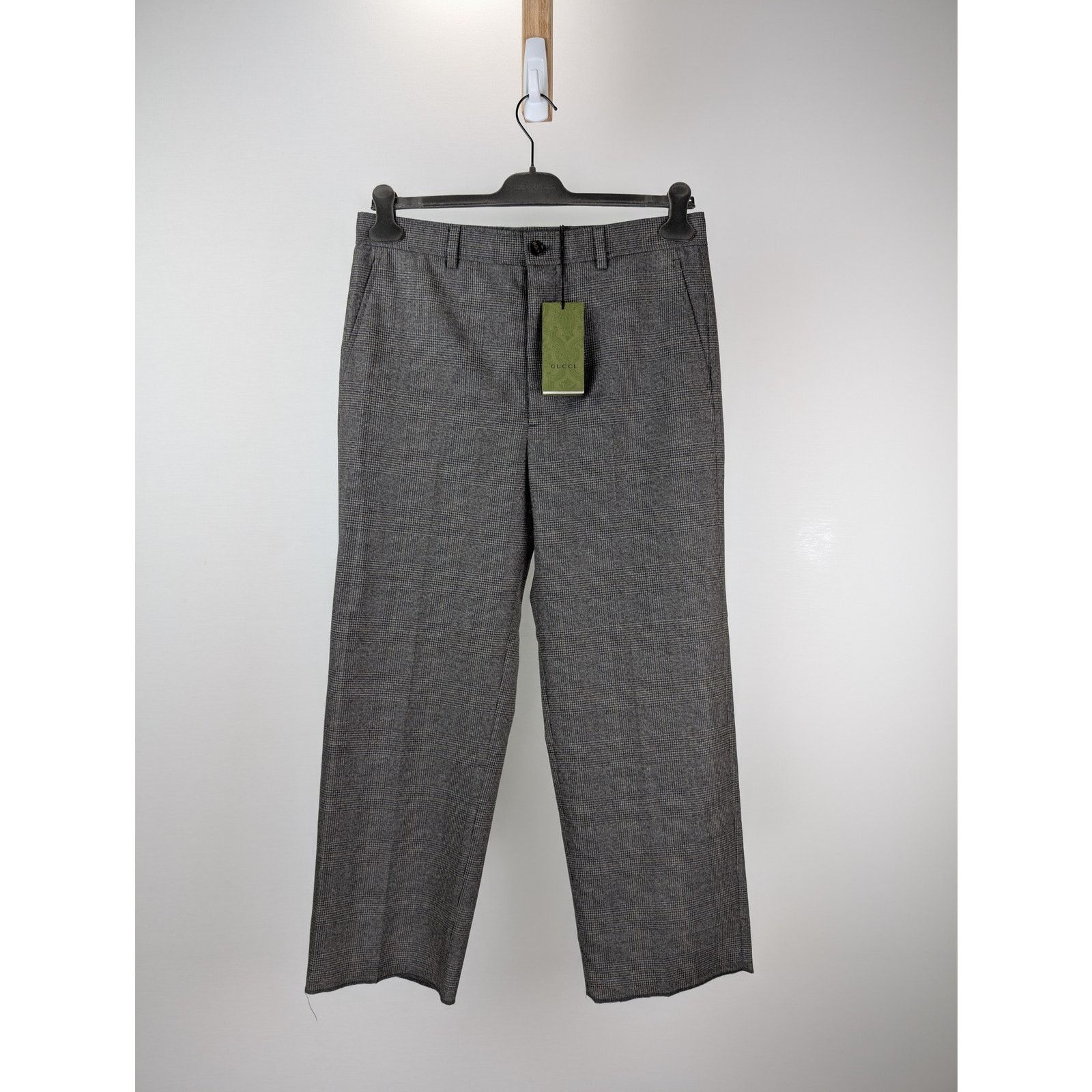 Gucci o1rshd1 Vintage Mouline Galles Pant in Black/Brown Size US 34 / EU 50 - 1 Thumbnail