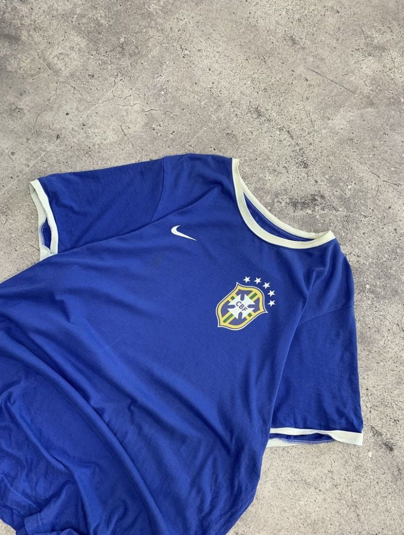 Nike × Vintage Nike Jersey Vintage Blockore Y2K Brazil 1998-2000 Soccer Size US XXL / EU 58 / 5 - 3 Thumbnail
