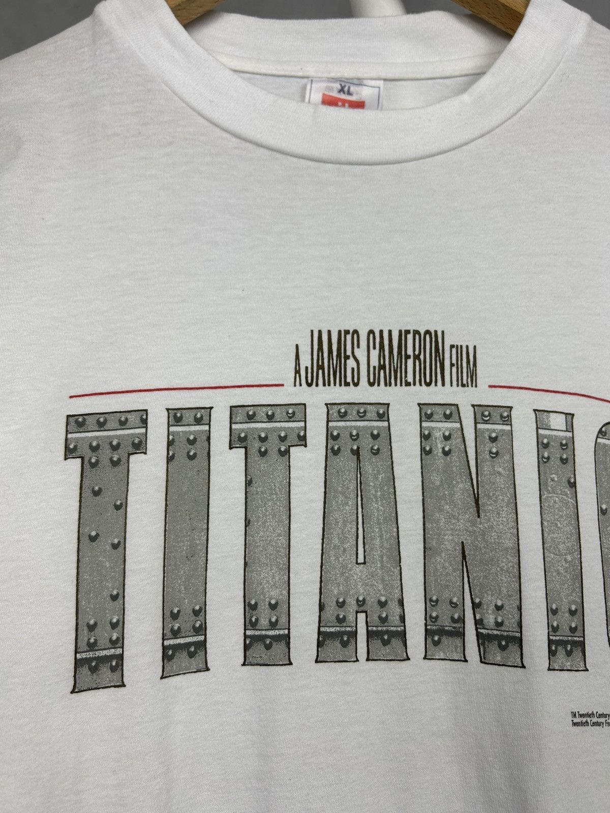 Vintage Vintage Titanic Movie T Shirt 1998 James Cameron Film Promo Size US XL / EU 56 / 4 - 5 Thumbnail