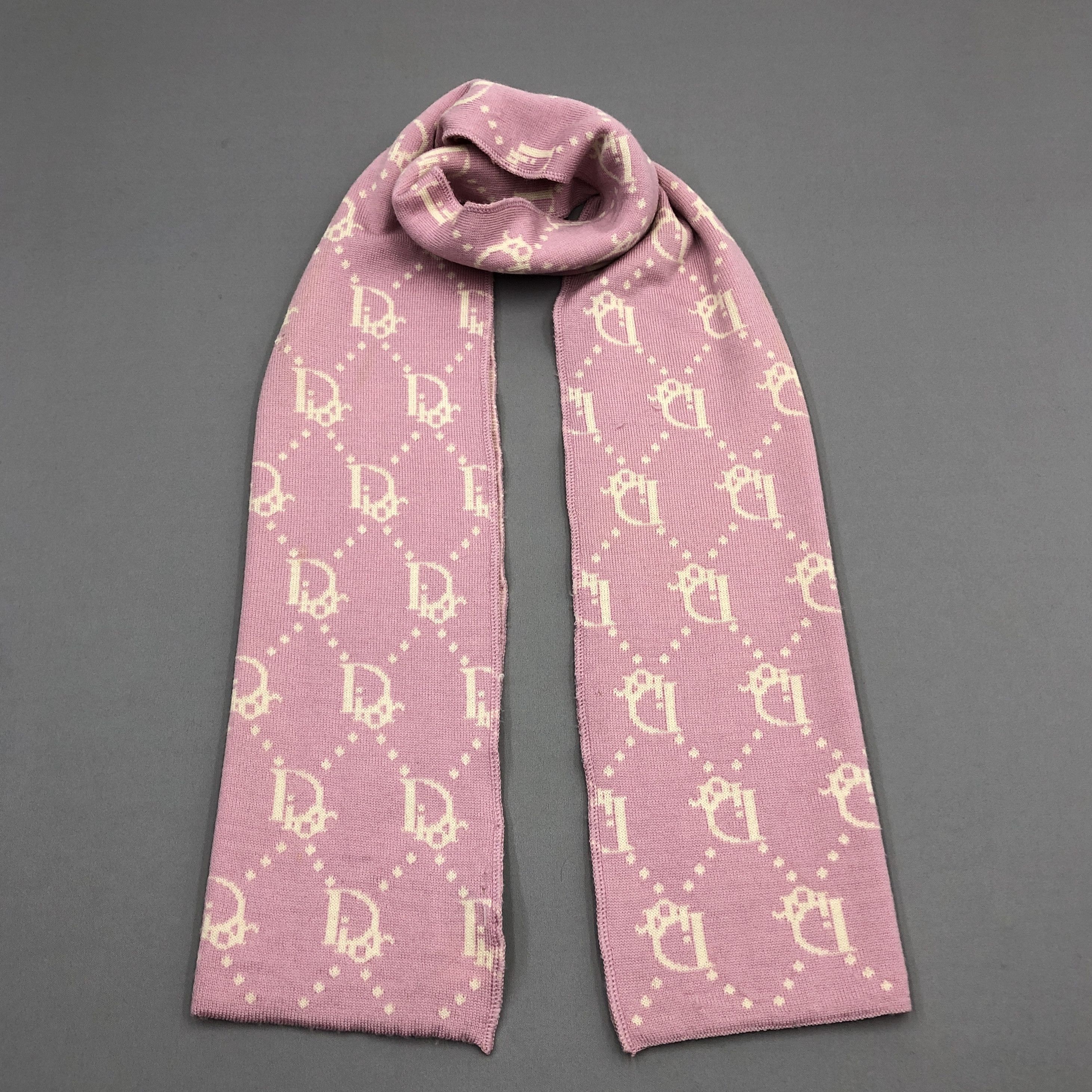 Christian Dior Monsieur × Vintage Vintage Christian Dior Trotter Scarf Muffler Wool Scarves Size ONE SIZE - 1 Thumbnail