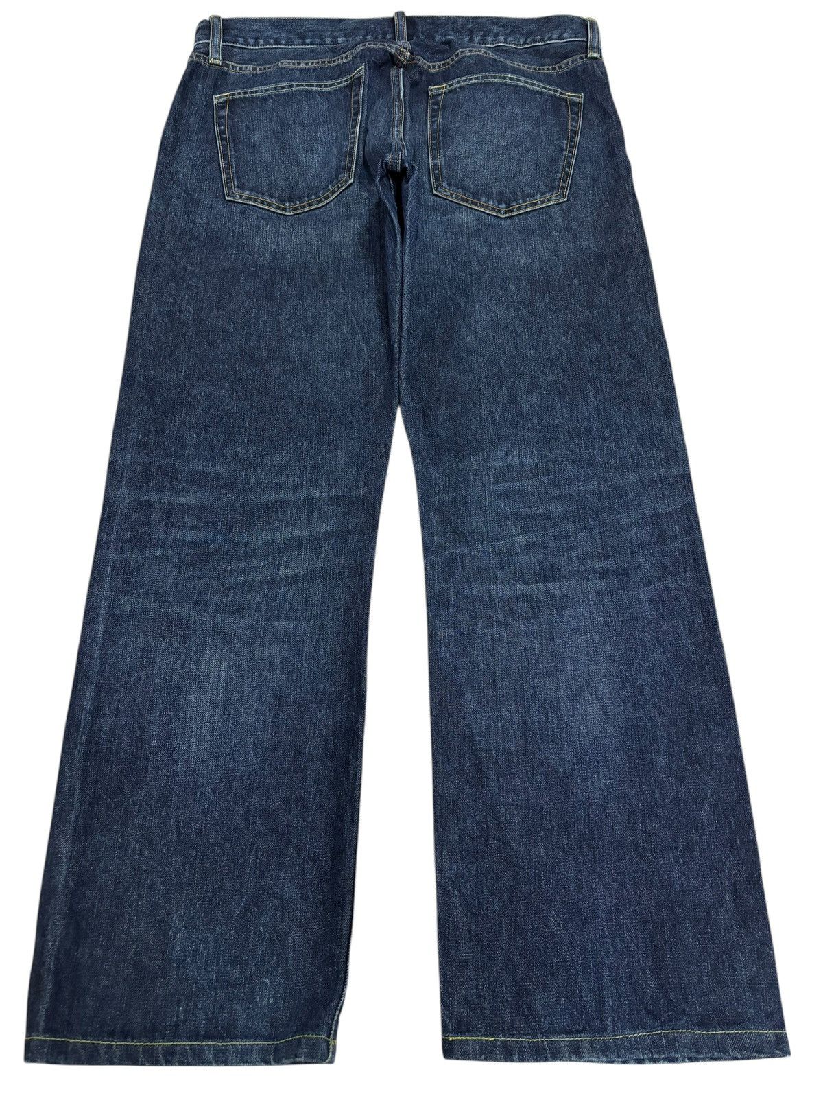 Japanese Brand × Kaihara Denim × Self Edge Vintage Kaihara Uniqlo Selvedge Blue Indigo Jeans Size US 36 / EU 52 - 3 Thumbnail