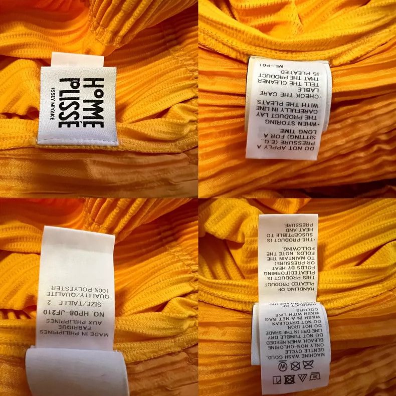 Issey Miyake Issey Miyake size:2 Yellow pleated puff pants Size 22" - 5 Thumbnail