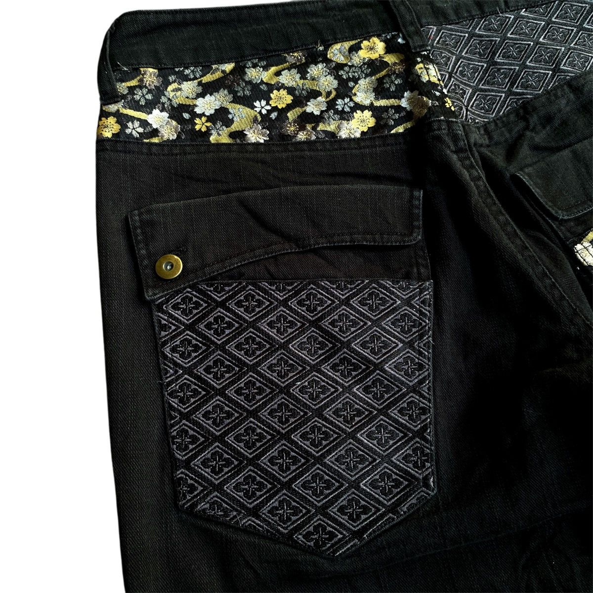 JNCO × Kamakura × Southpole Rare Vintage Japanese Denim Karakuri tamashi Sukajan Jeans Size US 34 / EU 50 - 9 Thumbnail