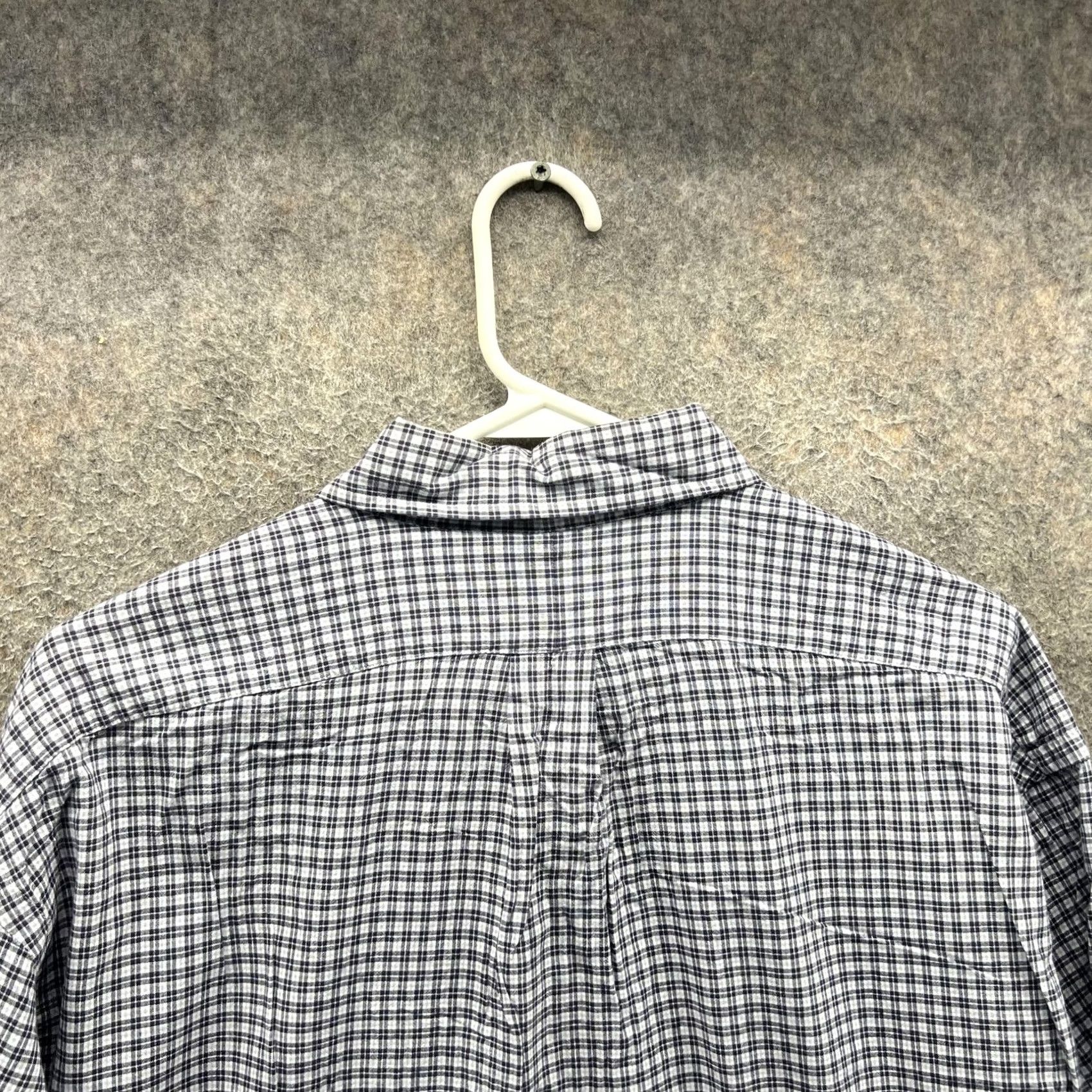 Ralph Lauren VINTAGE Ralph Lauren Shirt Mens Medium Blue Check Button Front Casual Woven Size US M / EU 48-50 / 2 - 6 Thumbnail