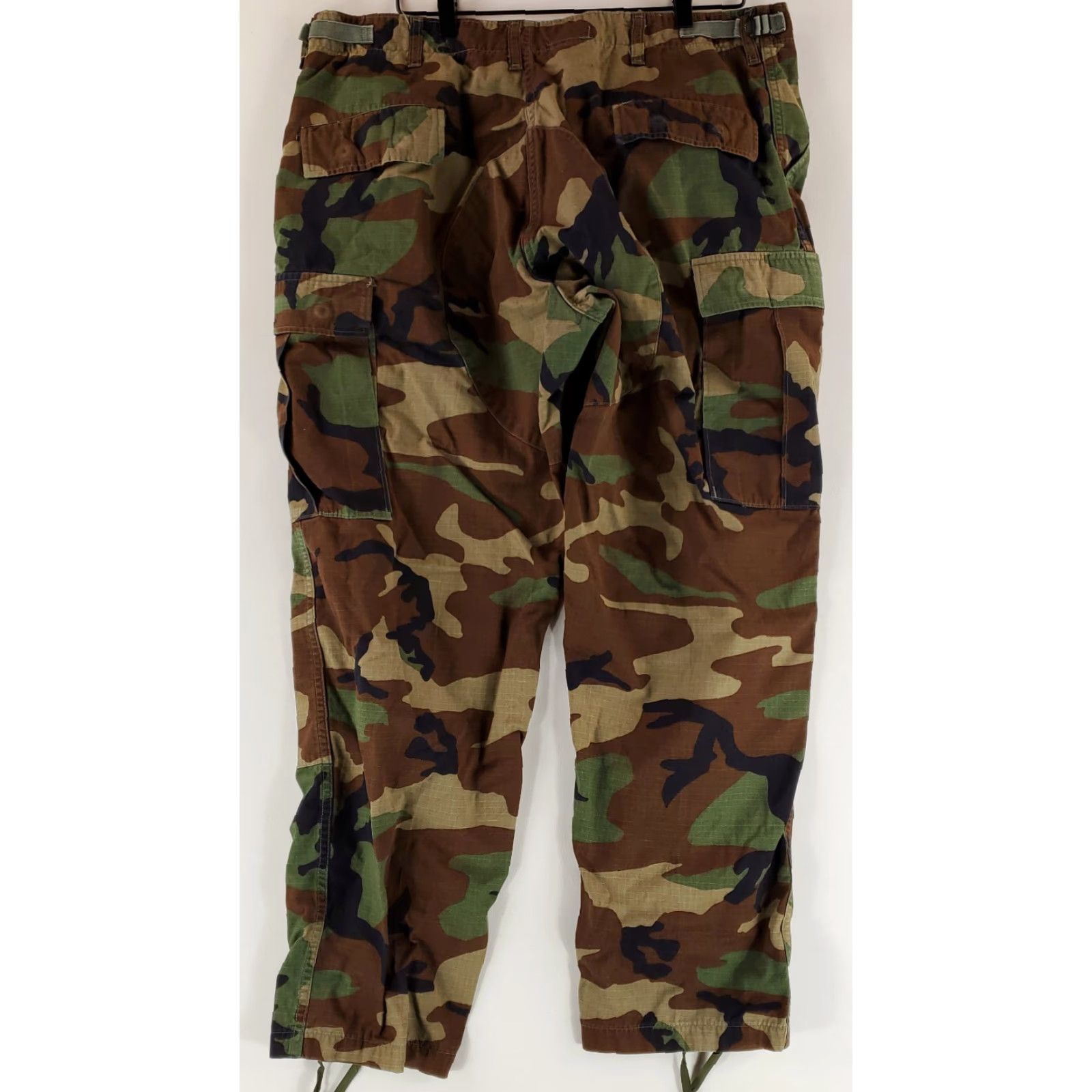 Vintage US Military Pants Cargo Woodland Camo Mens L 37x31 Size US 33 - 5 Thumbnail