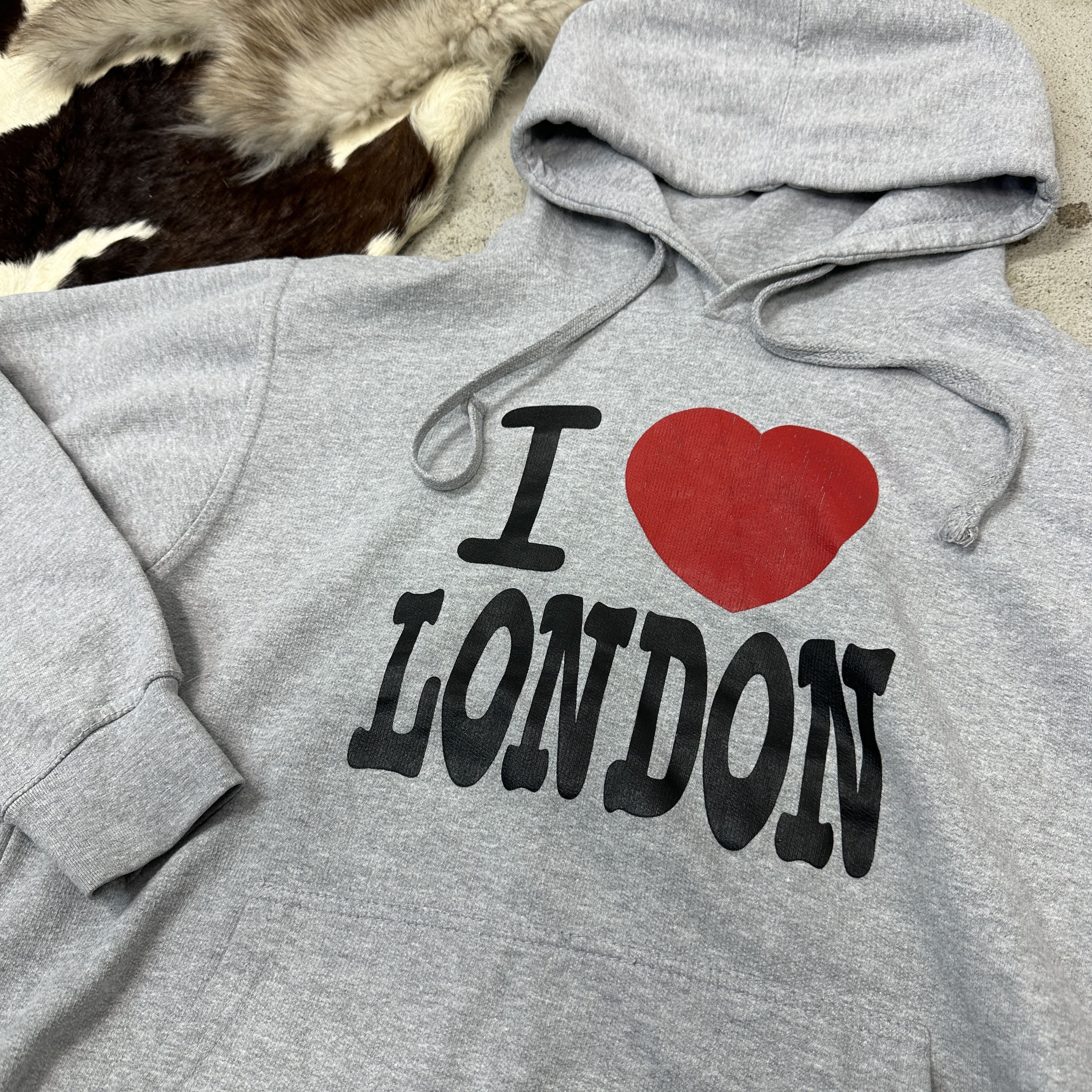 Vintage Vintage Streetwear Printed I Love London Hoodie Y2K Size US M / EU 48-50 / 2 - 3 Thumbnail