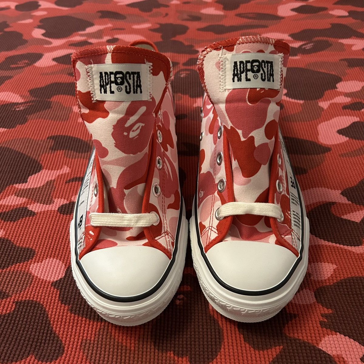 Bape BAPE Pink ABC Camo “Side Tape” APESTA Shoes Size US 9.5 / EU 42-43 - 2 Thumbnail