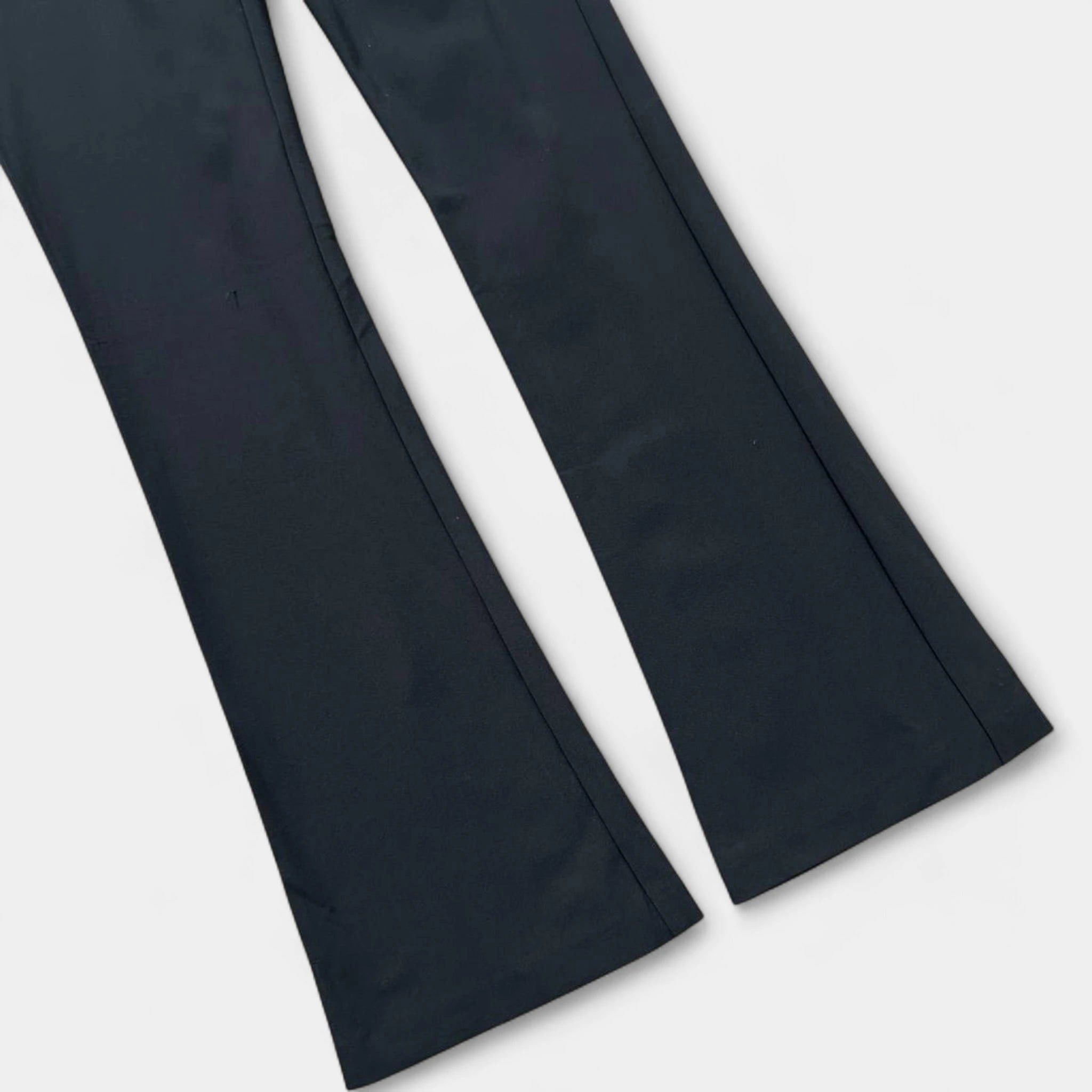 Marithe + Francois Girbaud Marithé + François Girbaud Black Flared Nylon Pants Size 26" / US 2 / IT 38 - 6 Thumbnail