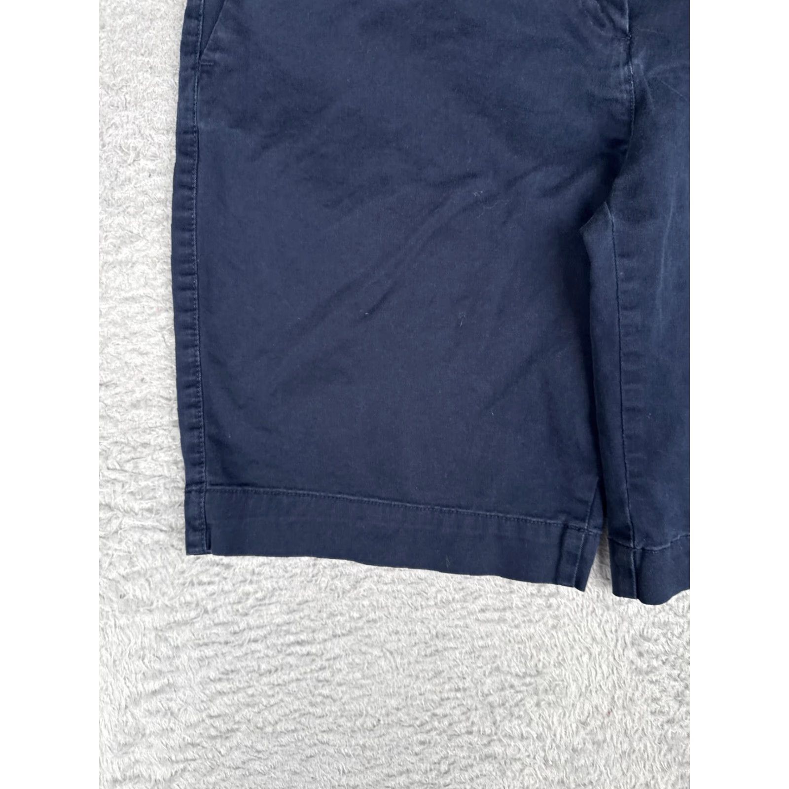 Tommy Hilfiger Tommy Hilfiger Shorts Womens 10 Blue Chino Twill Flat Front Casual Summer 32x10 Size 32" / US 10 / IT 46 - 3 Thumbnail