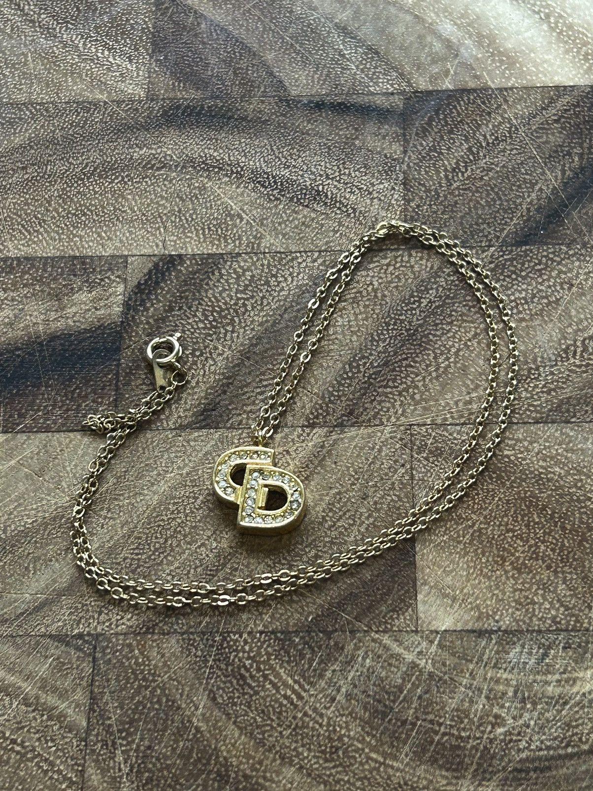 Dior Dior CD Logo Pendant Necklace – Gold Tone Size ONE SIZE - 2 Thumbnail