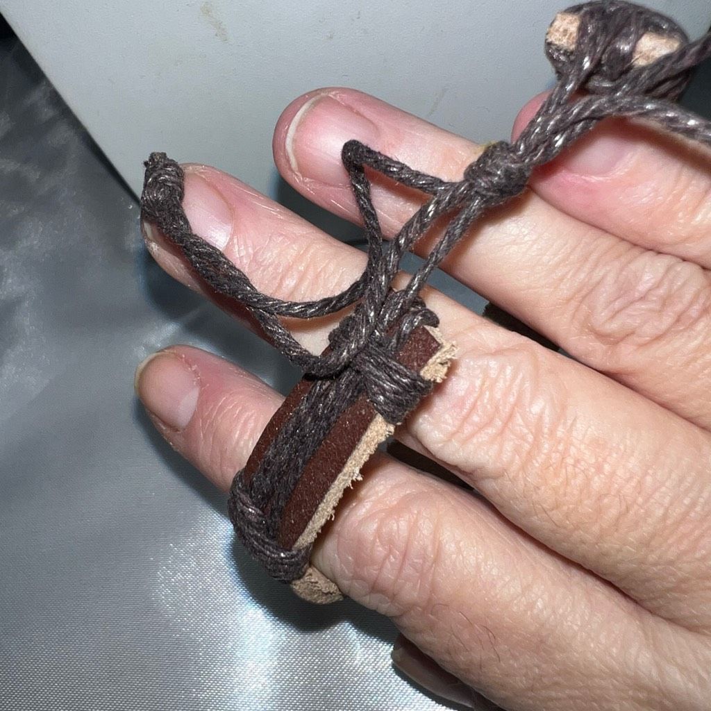 Other Leather and Silver Tone Scorpio Hand Made Bracelet Size ONE SIZE - 3 Thumbnail