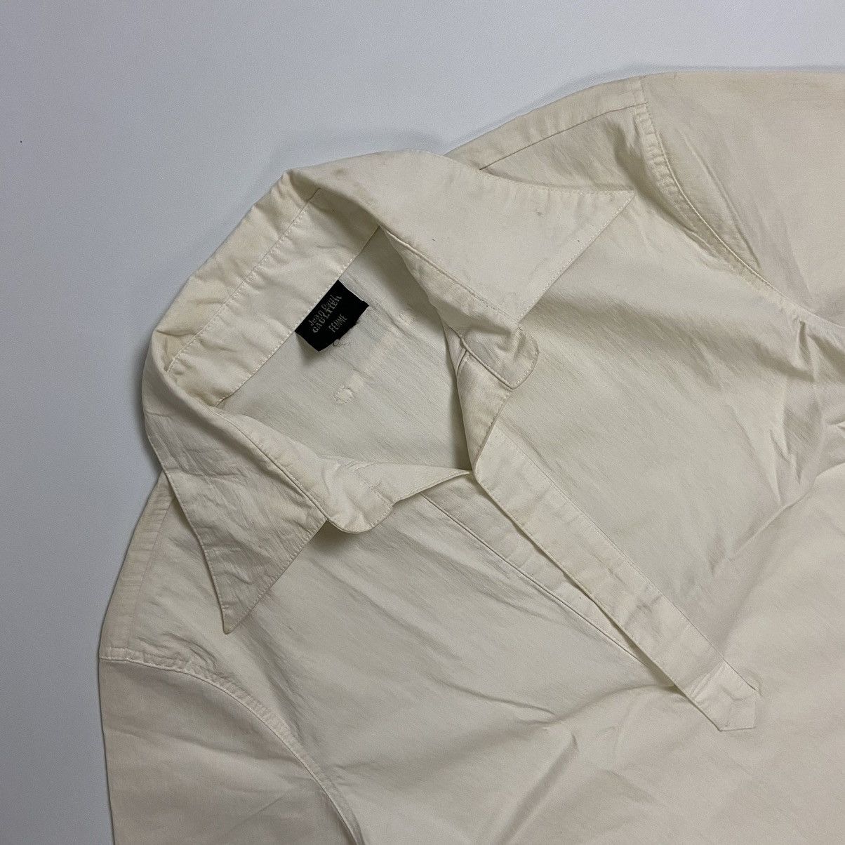 Jean Paul Gaultier JEAN PAUL GAULTIER Femme Beige Short Sleeve Shirt Size S / US 4 / IT 40 - 2 Thumbnail