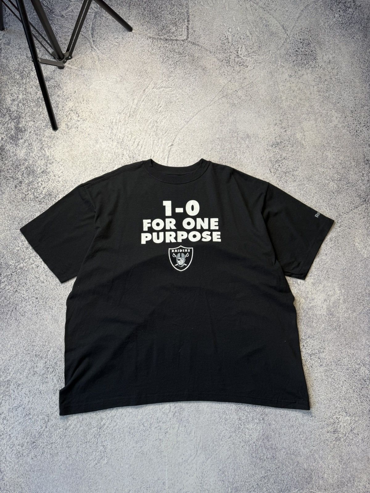 NFL Vintage Reebok Raiders T shirt 1:0 For One Purpose Size US XL / EU 56 / 4 - 1 Thumbnail