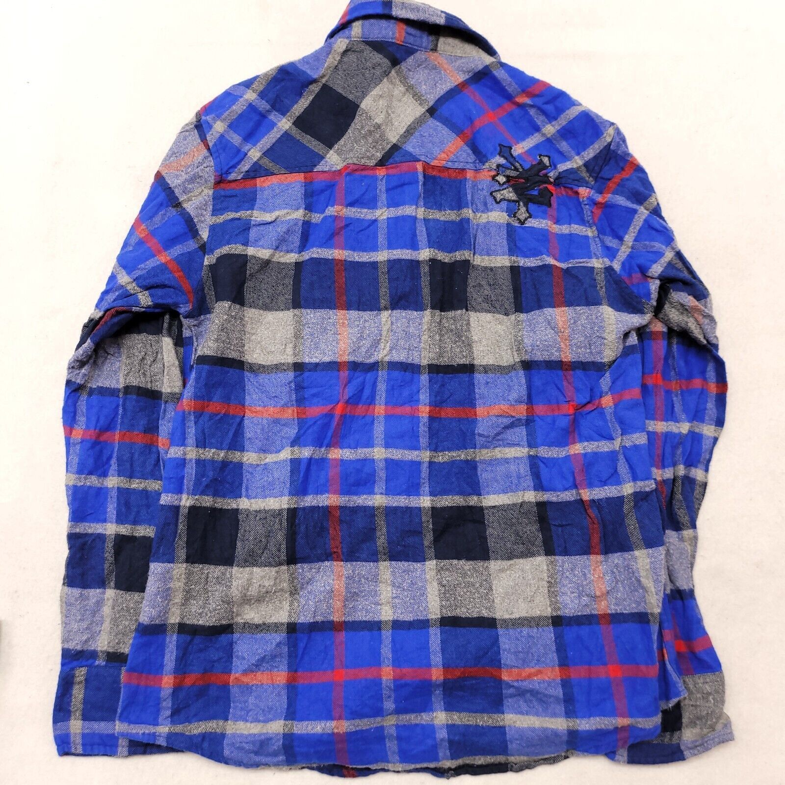 Zoo York Zoo York Madras Flannel Shirt Mens Size Large L Blue Black Size US L / EU 52-54 / 3 - 10 Thumbnail